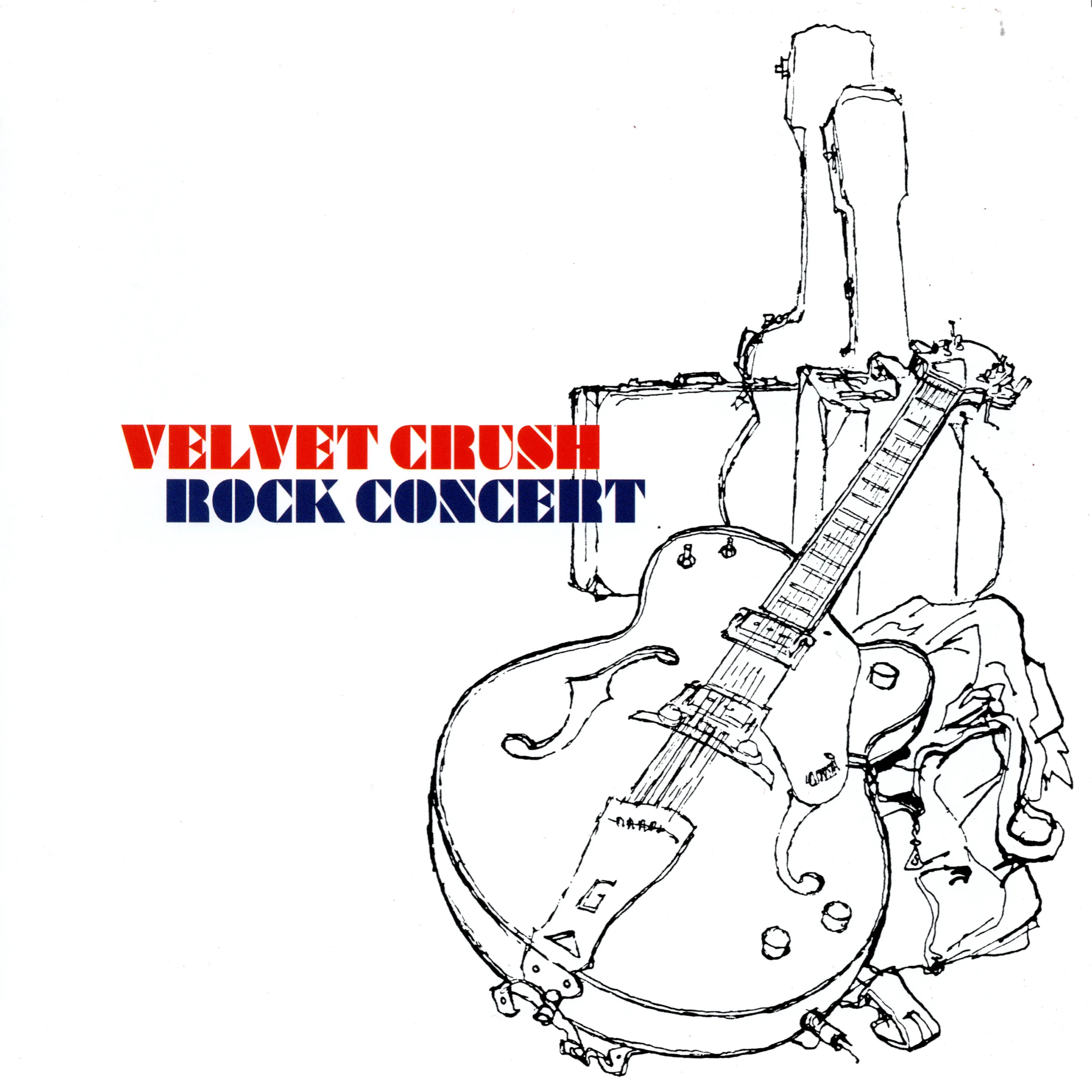 Official album cover art for the release Rock Concert by Velvet Crush