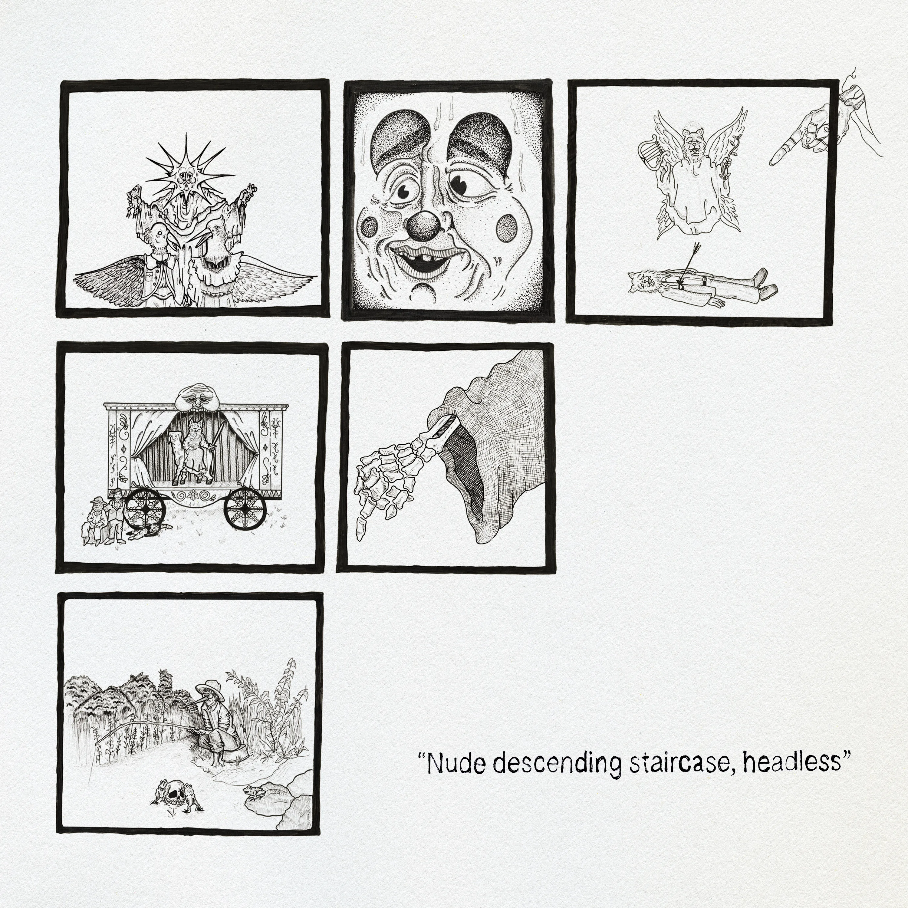 Official album cover artwork for Nude descending staircase headless by Teen Suicide
