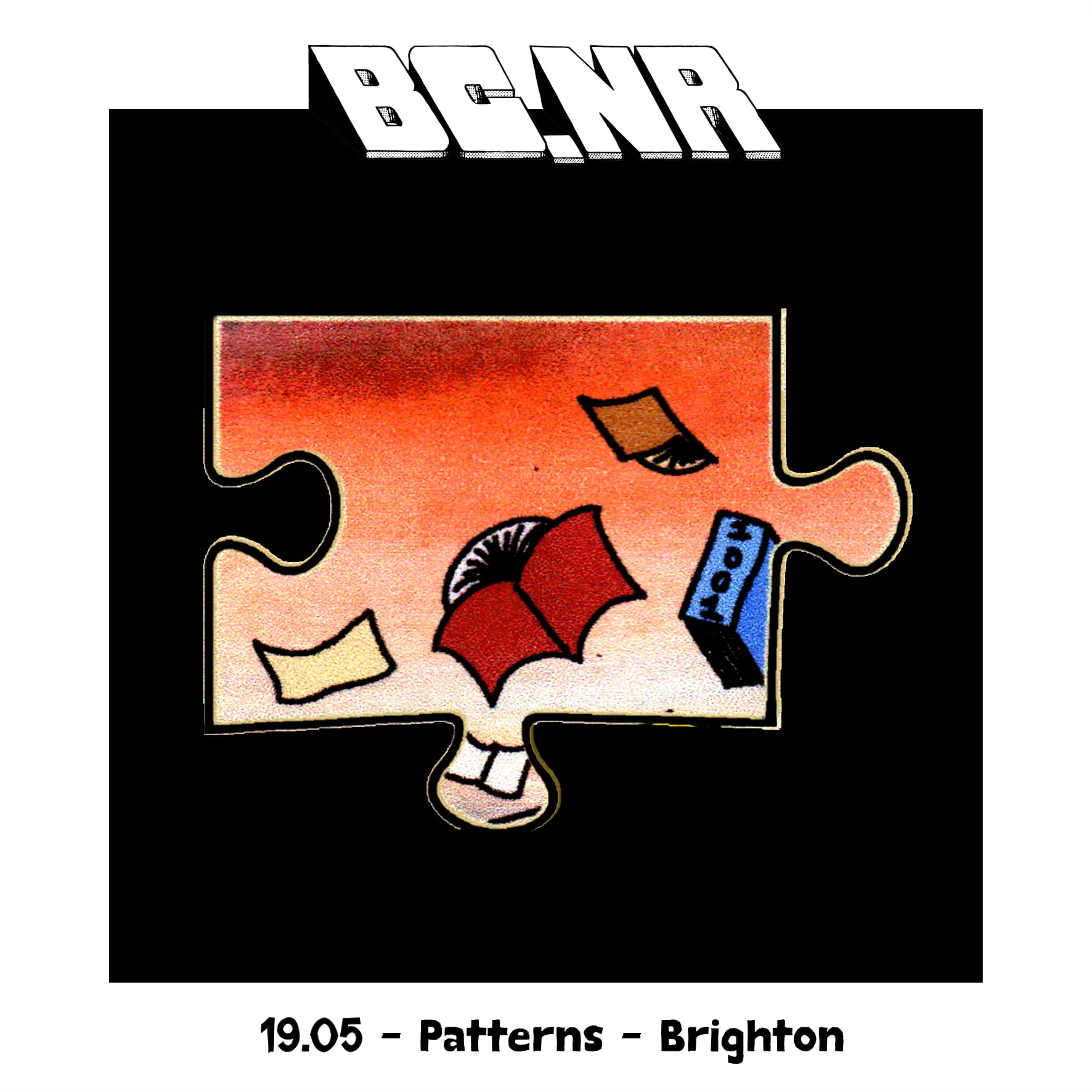 Official album cover art for the release 19.05 – Patterns – Brighton by Black Country, New Road