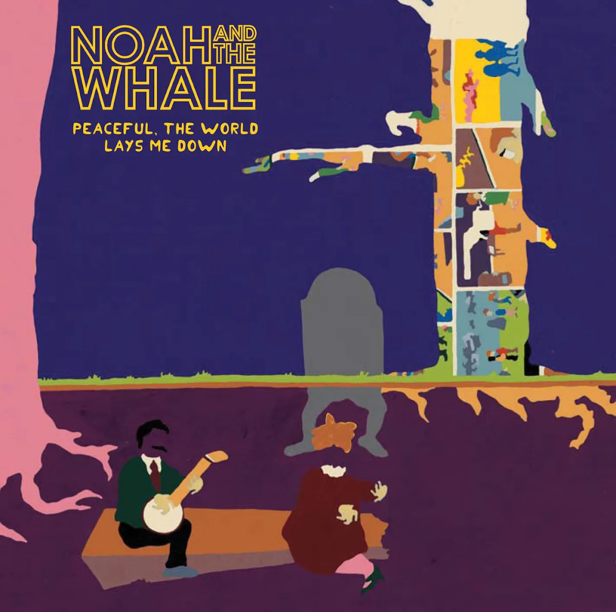 Official album cover art for the release Peaceful, the World Lays Me Down by Noah and the Whale