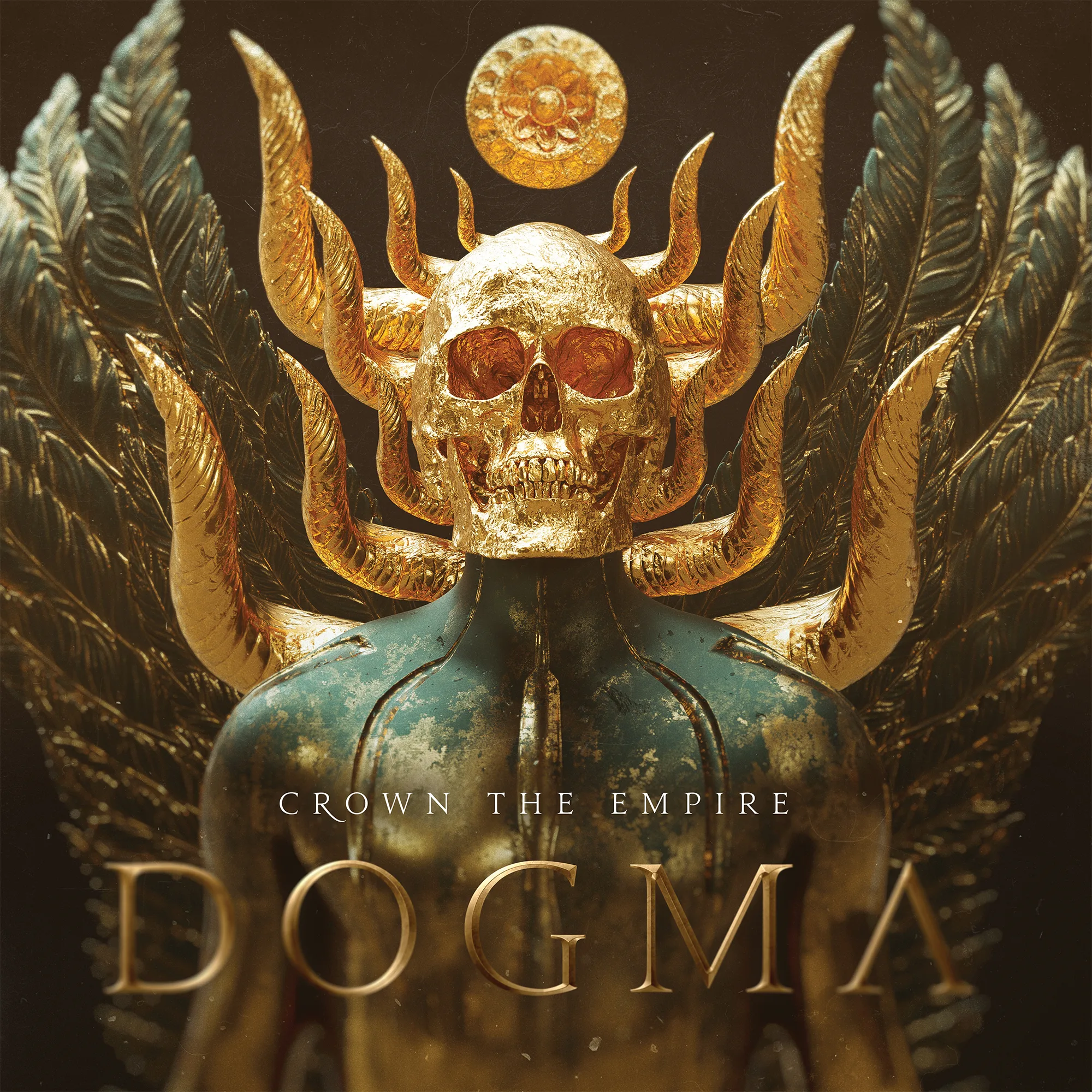 Official album cover art for the release DOGMA by Crown the Empire