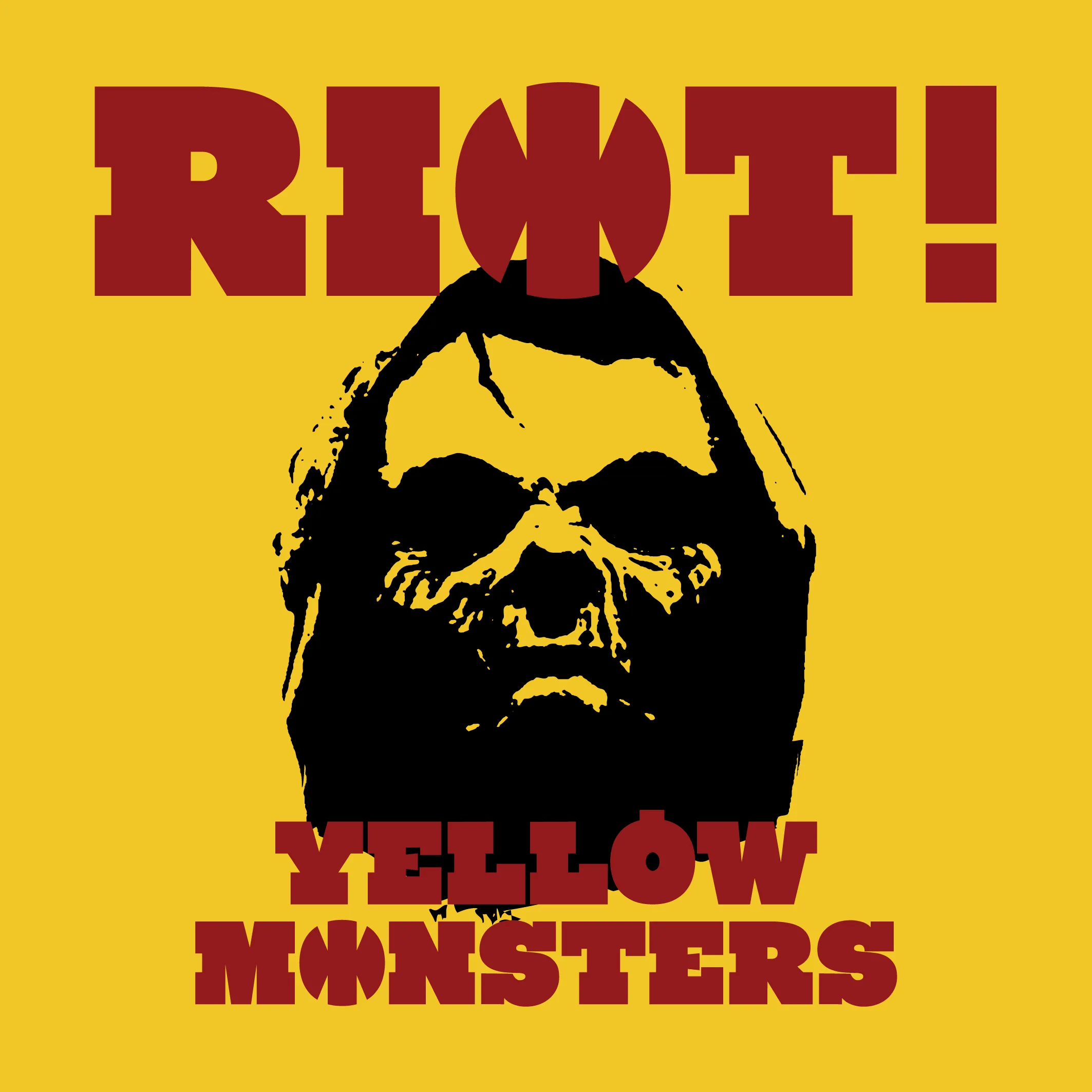 Official album cover art for the release Riot! by Yellow Monsters