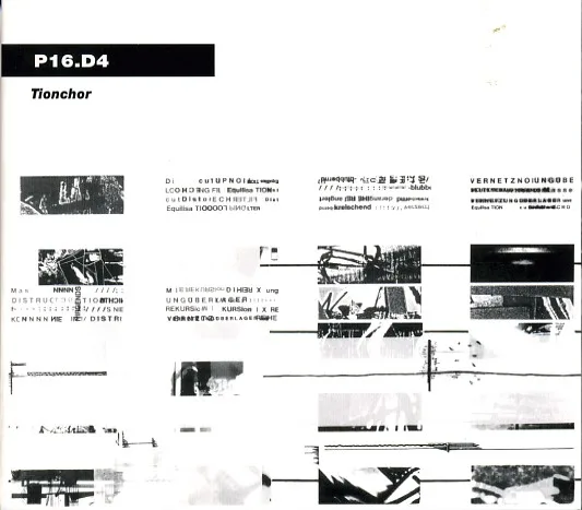 Official album cover art for the release Tionchor by P16.D4
