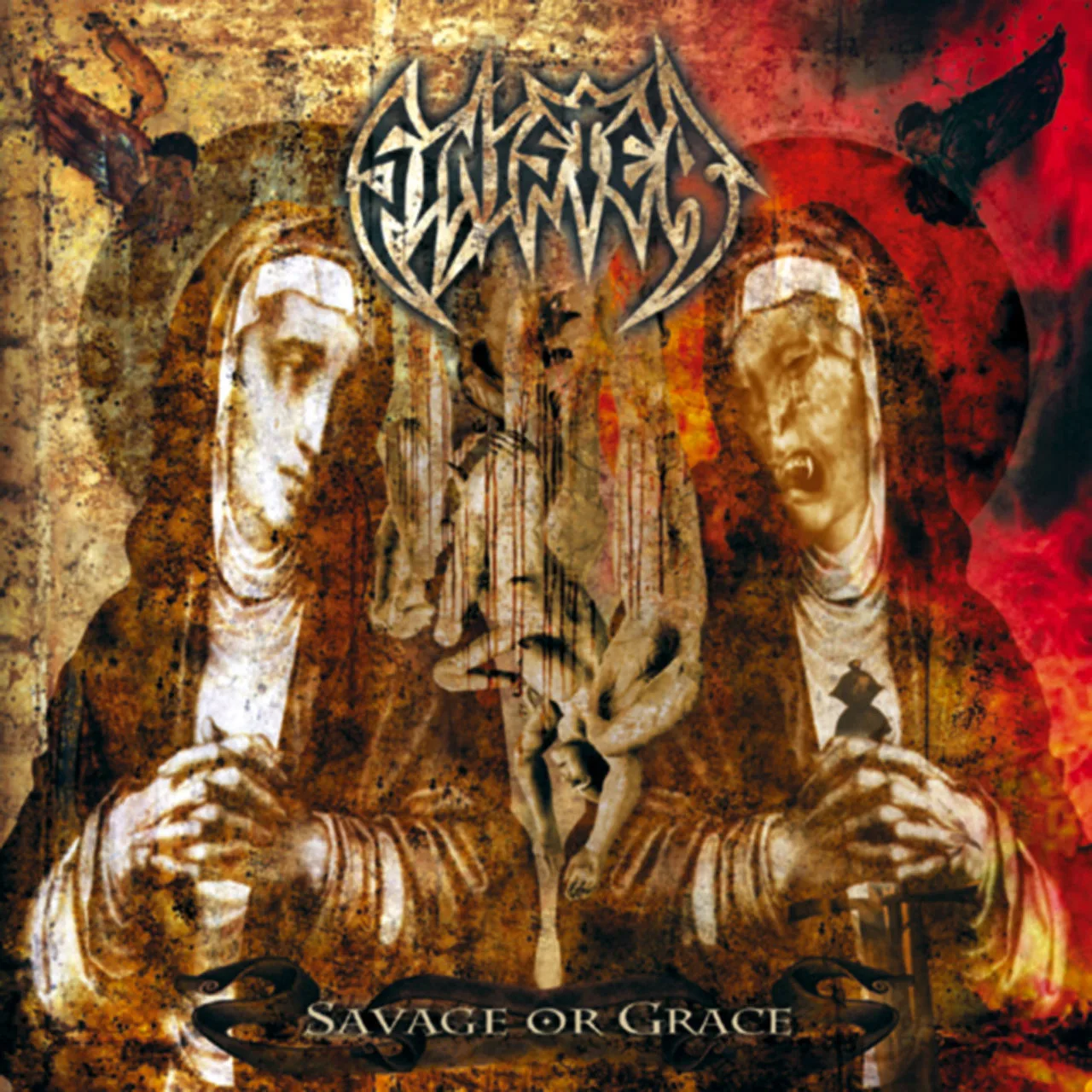 Official album cover art for the release Savage or Grace by Sinister
