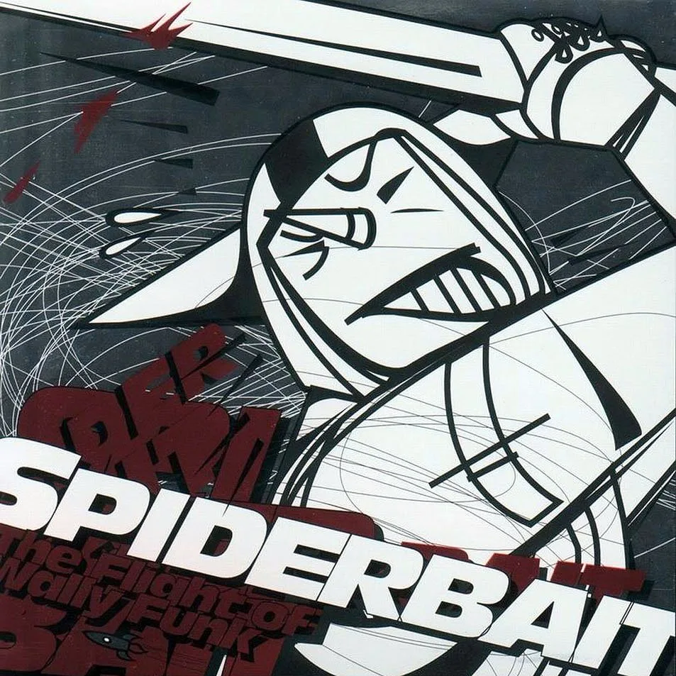 Official album cover art for the release The Flight of Wally Funk by Spiderbait