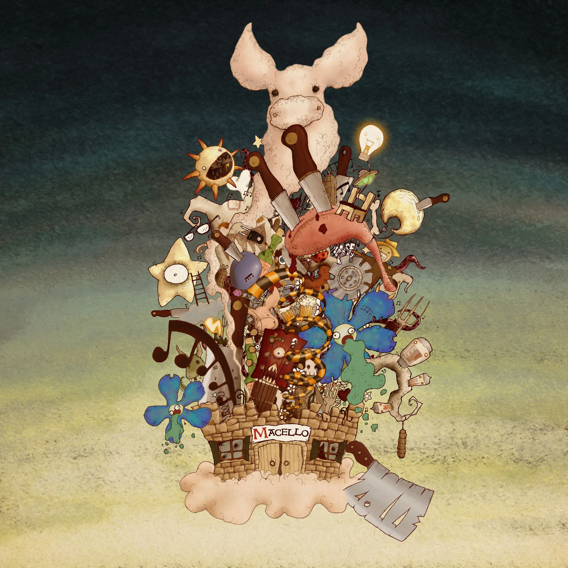 Official album cover art for the release Macello by Zolle