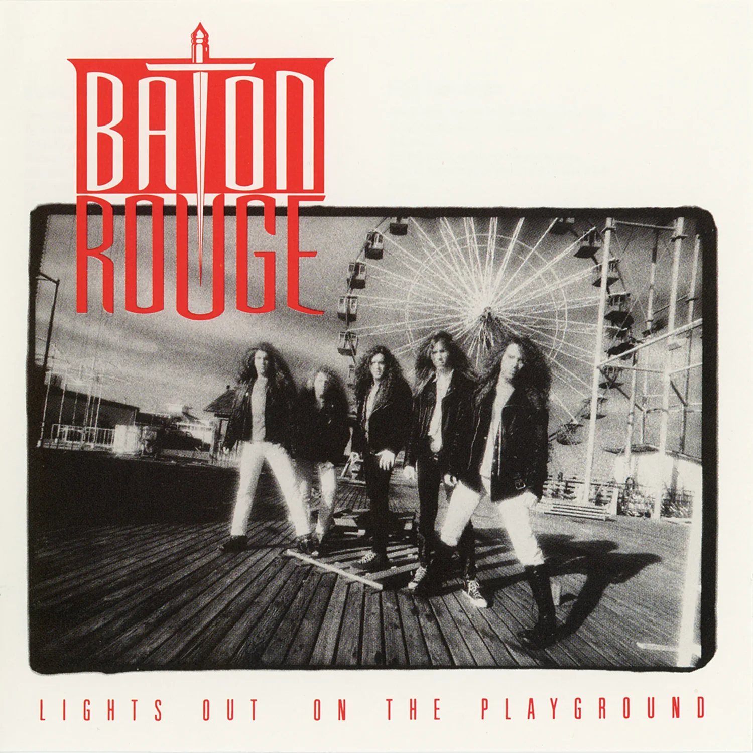 Official album cover art for the release Lights Out on the Playground by Baton Rouge