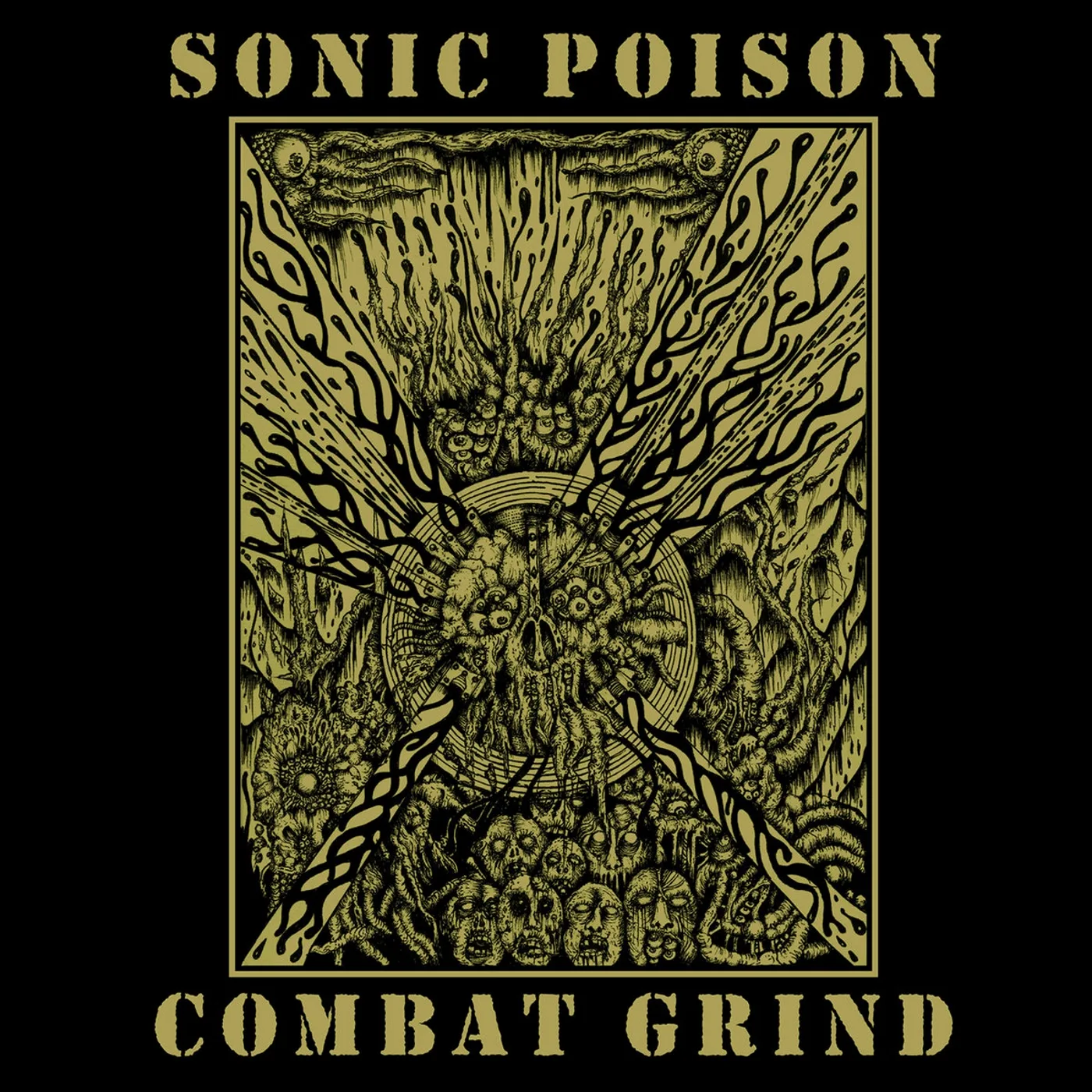 Official album cover art for the release Combat Grind by Sonic Poison
