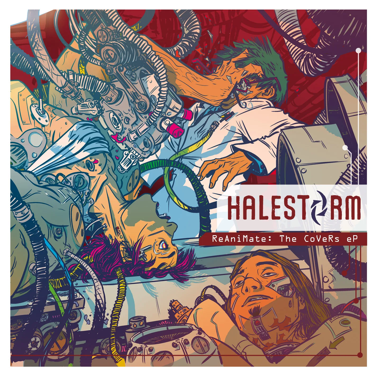 Slave to the Grind song track artwork featured on the album ReAniMate: The CoVeRs eP by Halestorm