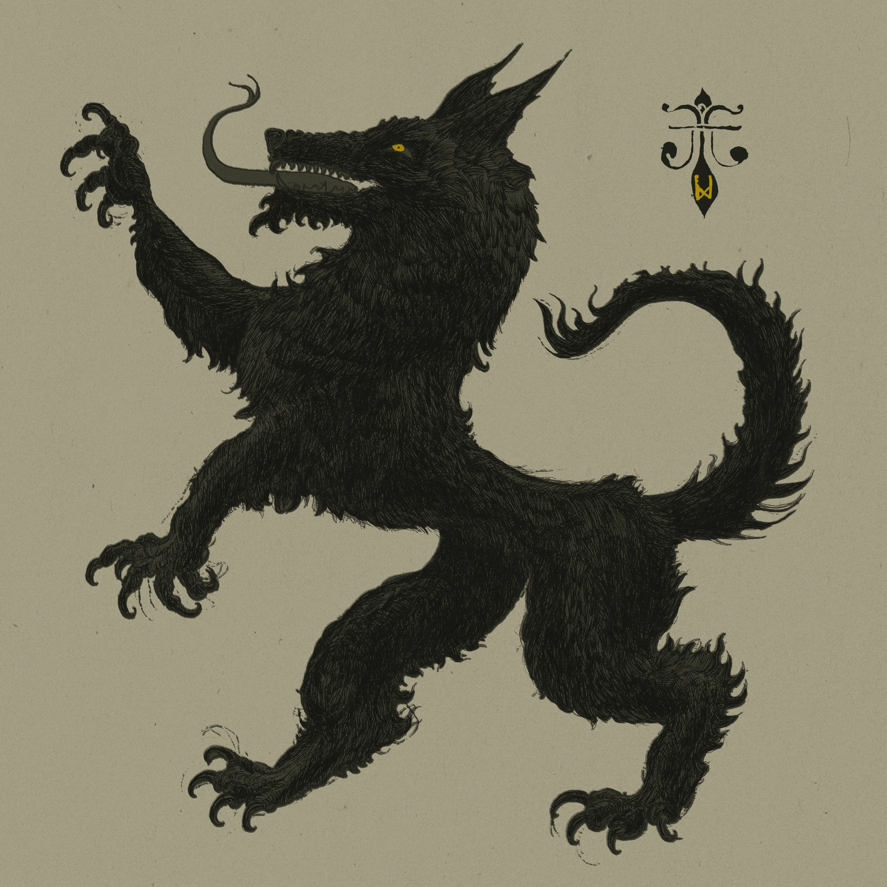Official album cover art for the release Wolf Hex by Wormwitch