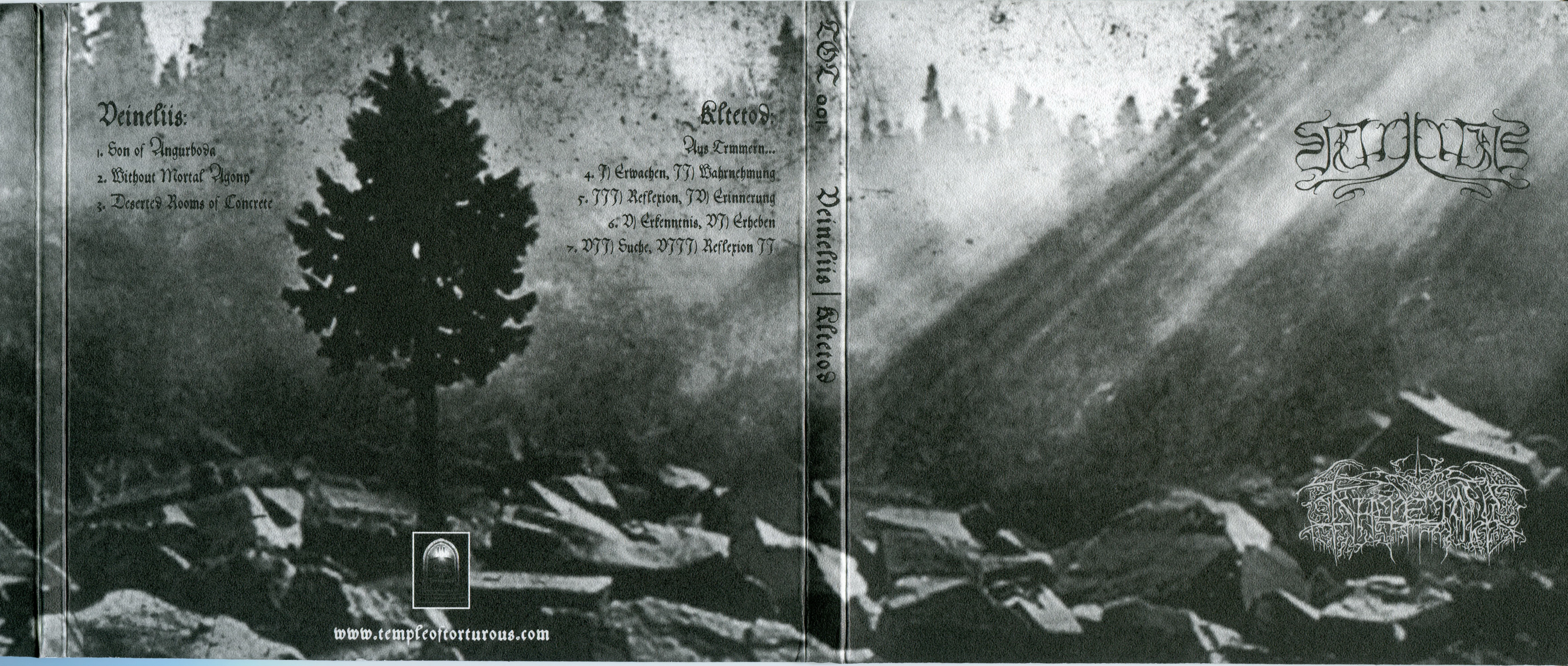 Official album cover art for the release Veineliis / Kältetod by Kältetod
