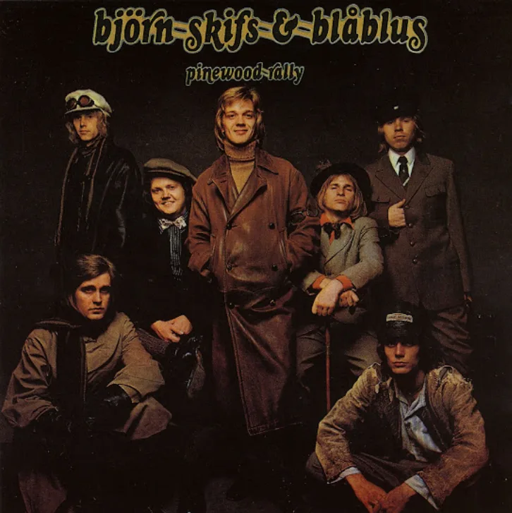 Official album cover art for the release Pinewood Rally by Blue Swede