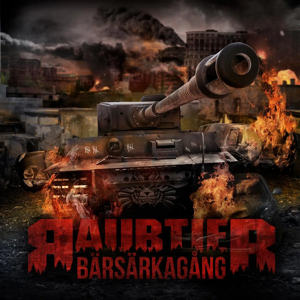 Official album cover art for the release Bärsärkagång by Raubtier