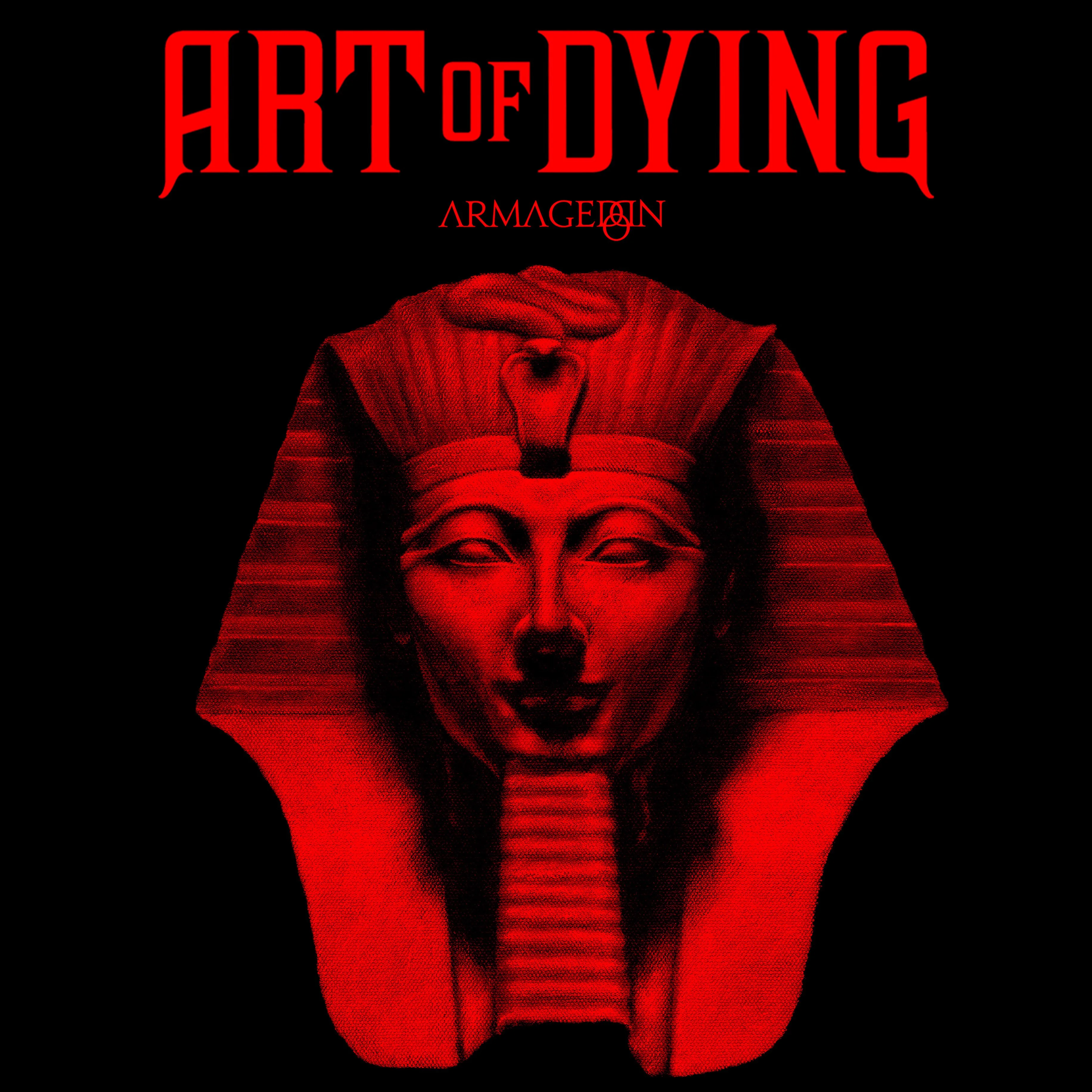 Official album cover art for the release Armageddon by Art of Dying