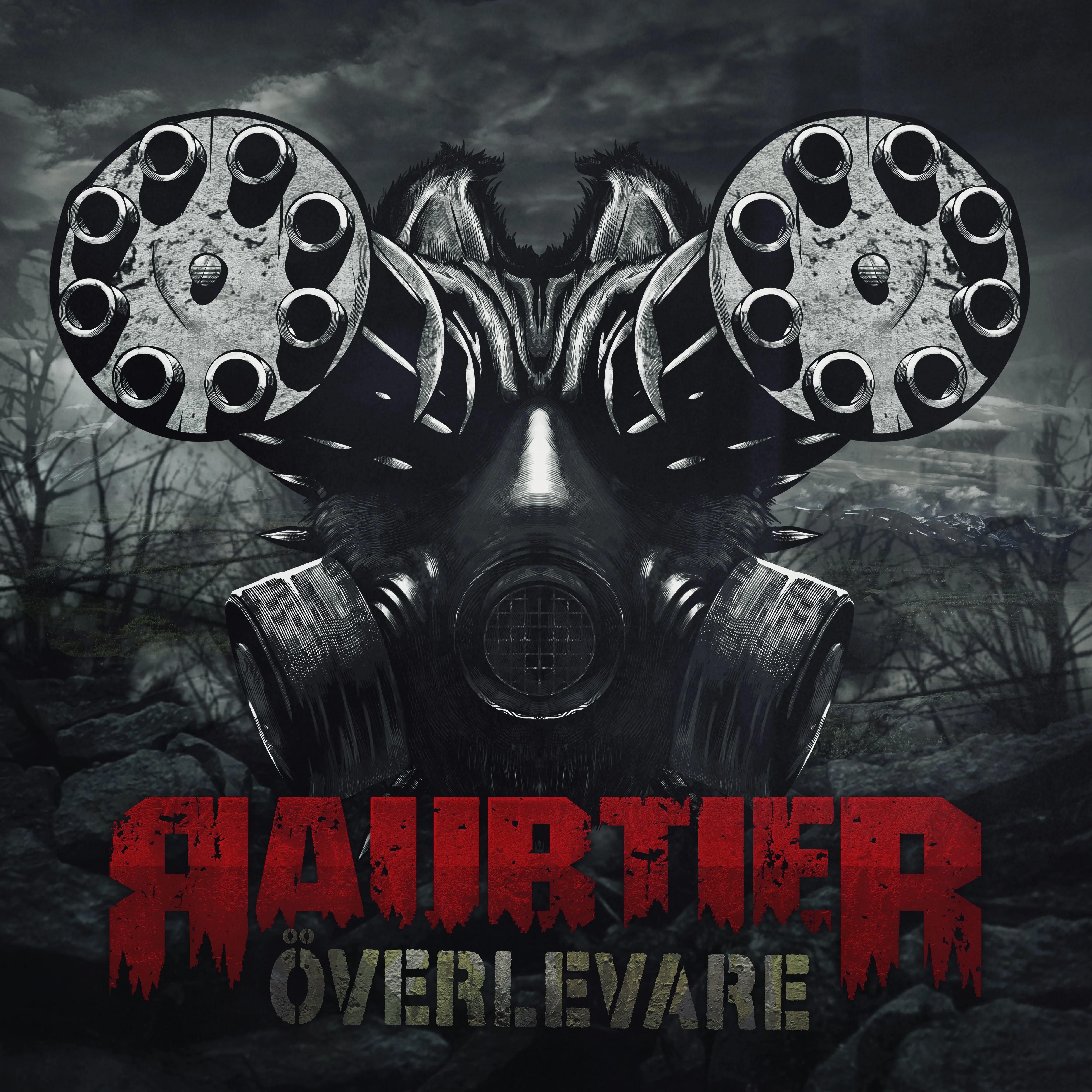 Official album cover art for the release Överlevare by Raubtier