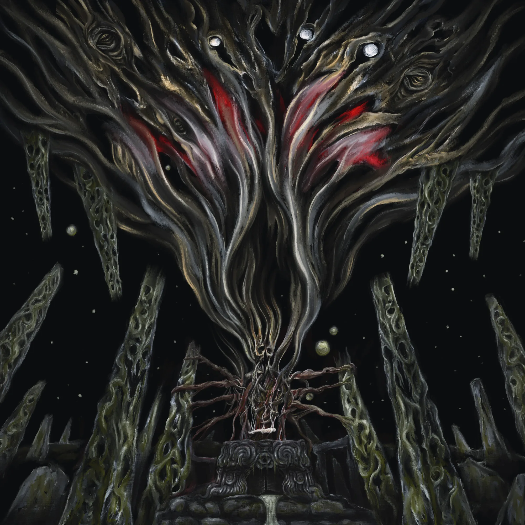 Official album cover art for the release Expelled into the Unknown Depths of the Unfathomable by Bloodsoaked Necrovoid
