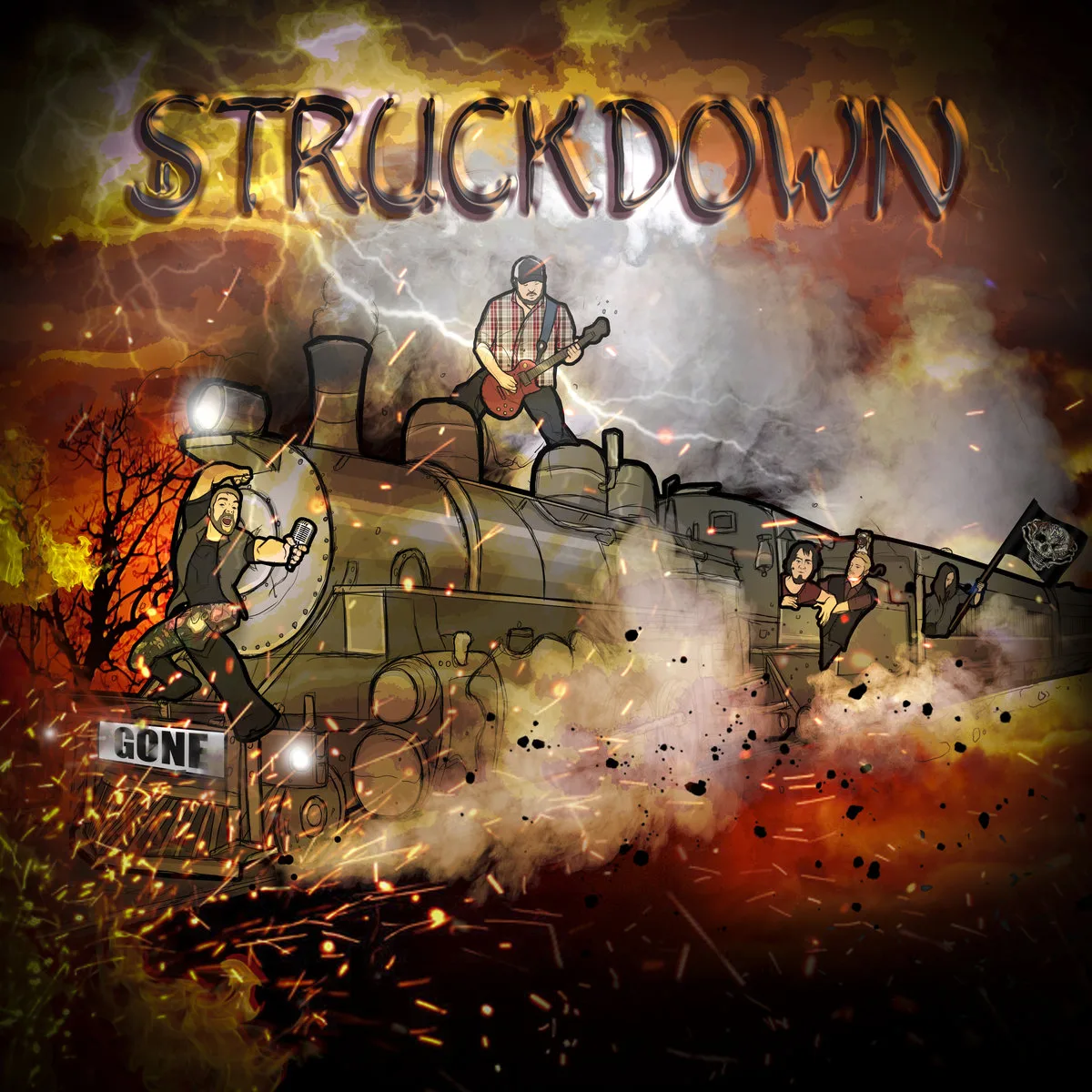 Official album cover art for the release Gone by Struck/Down