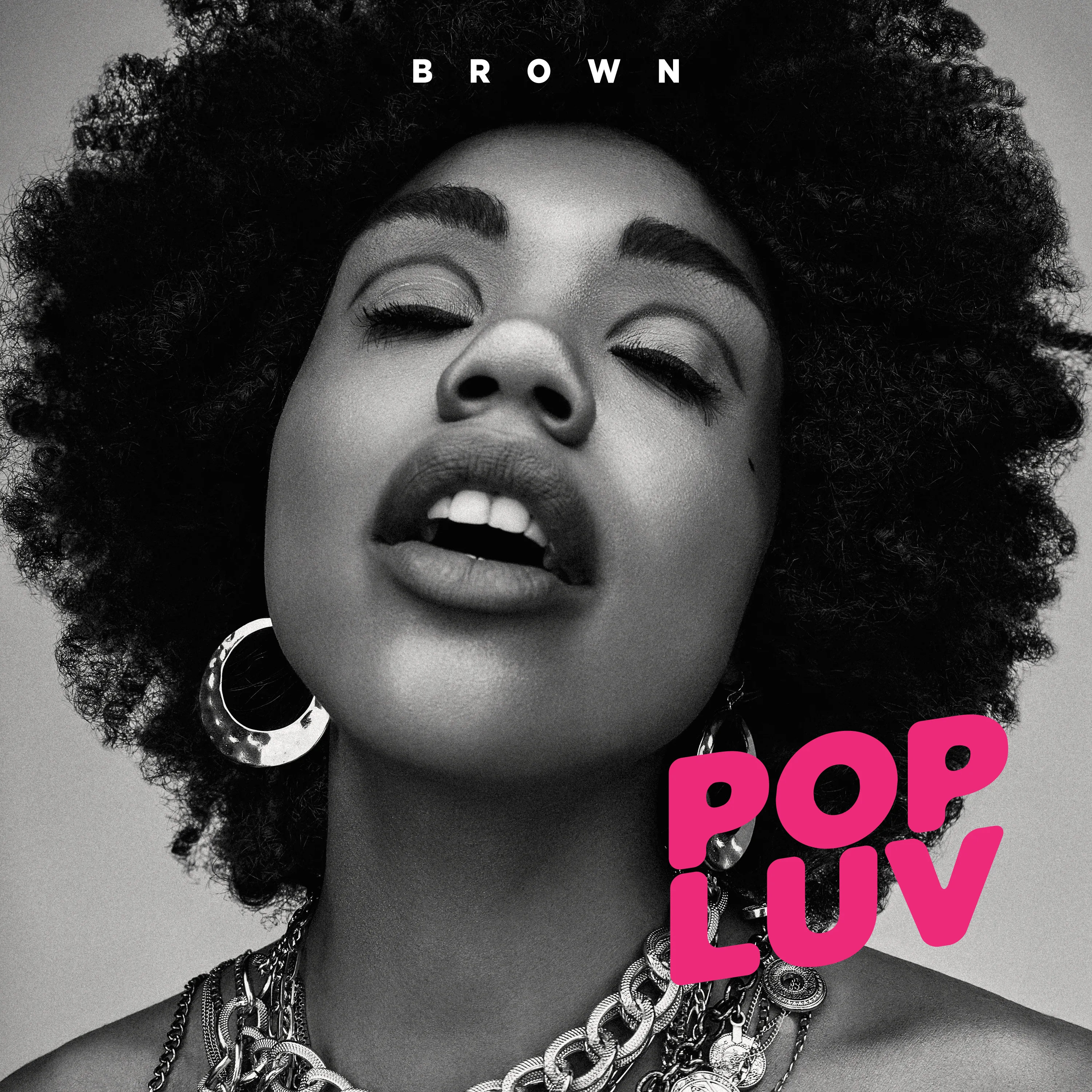 Official album cover art for the release POPLUV by Brown Family