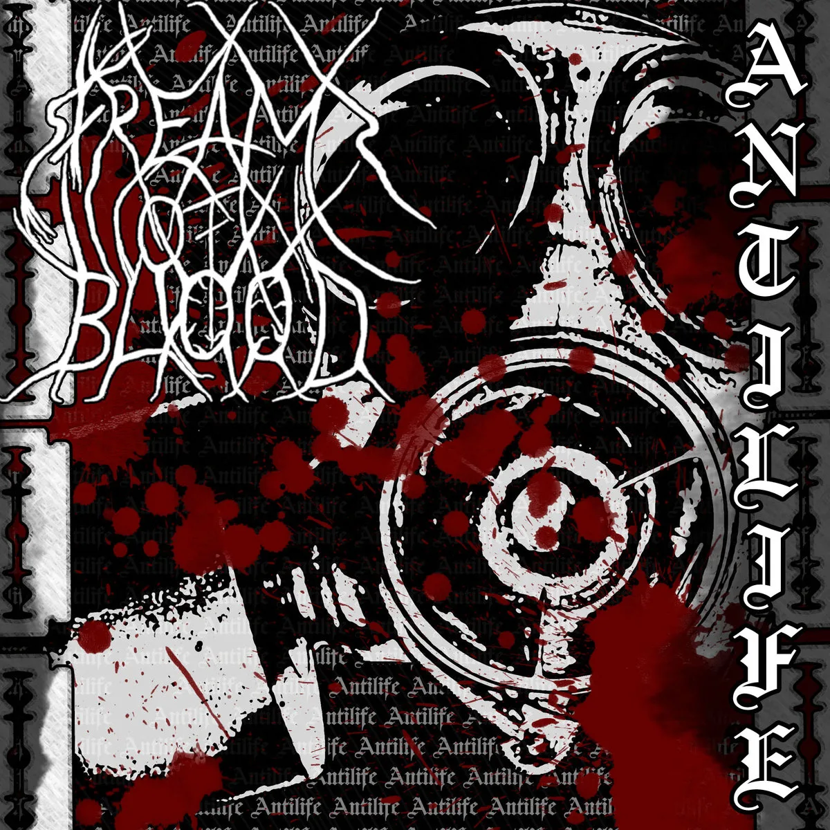 Official album cover art for the release Antilife by Streams of Blood
