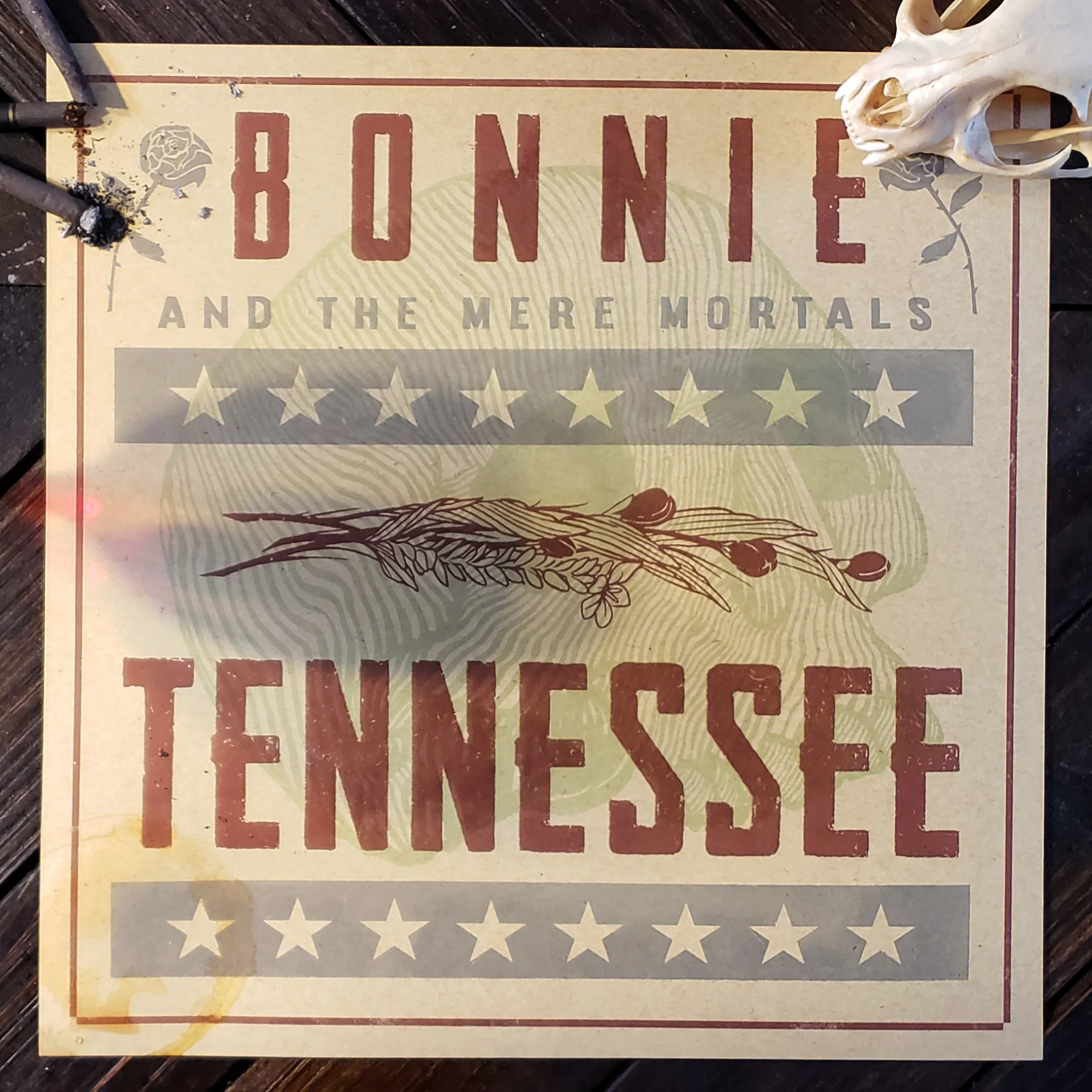 Official album cover art for the release Tennessee EP by Bonnie & The Mere Mortals
