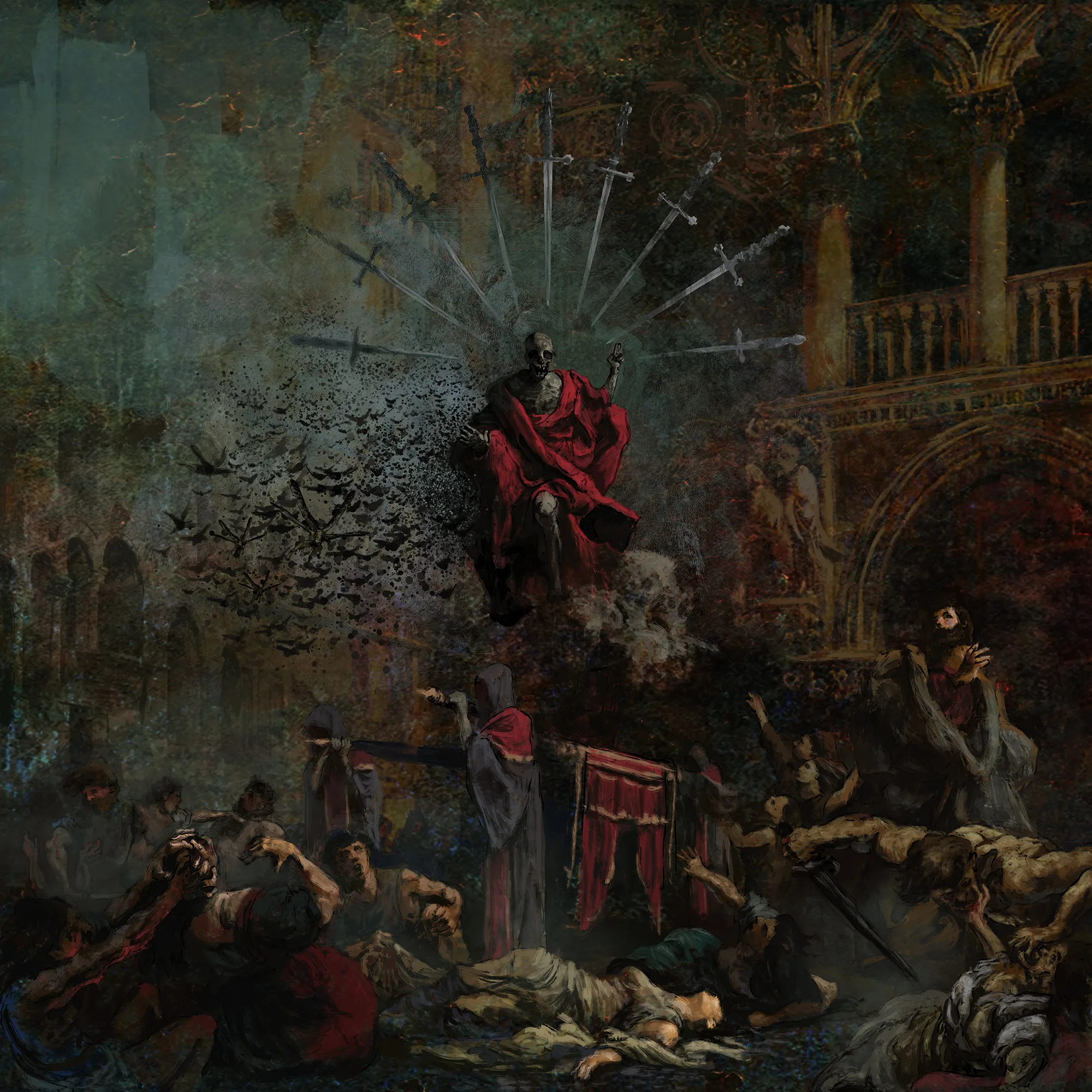 Official album cover art for the release Oracular Hexations by Diabolic Oath