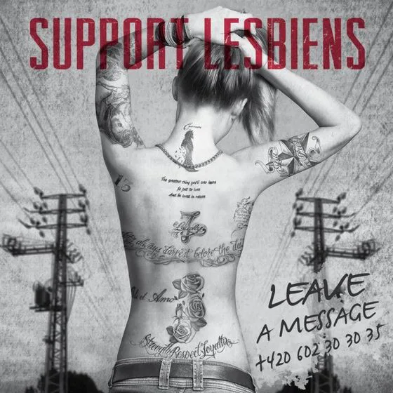 Official album cover art for the release Leave a Message by Support Lesbiens