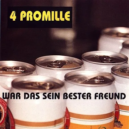 Official album cover art for the release War das sein bester Freund by 4 Promille