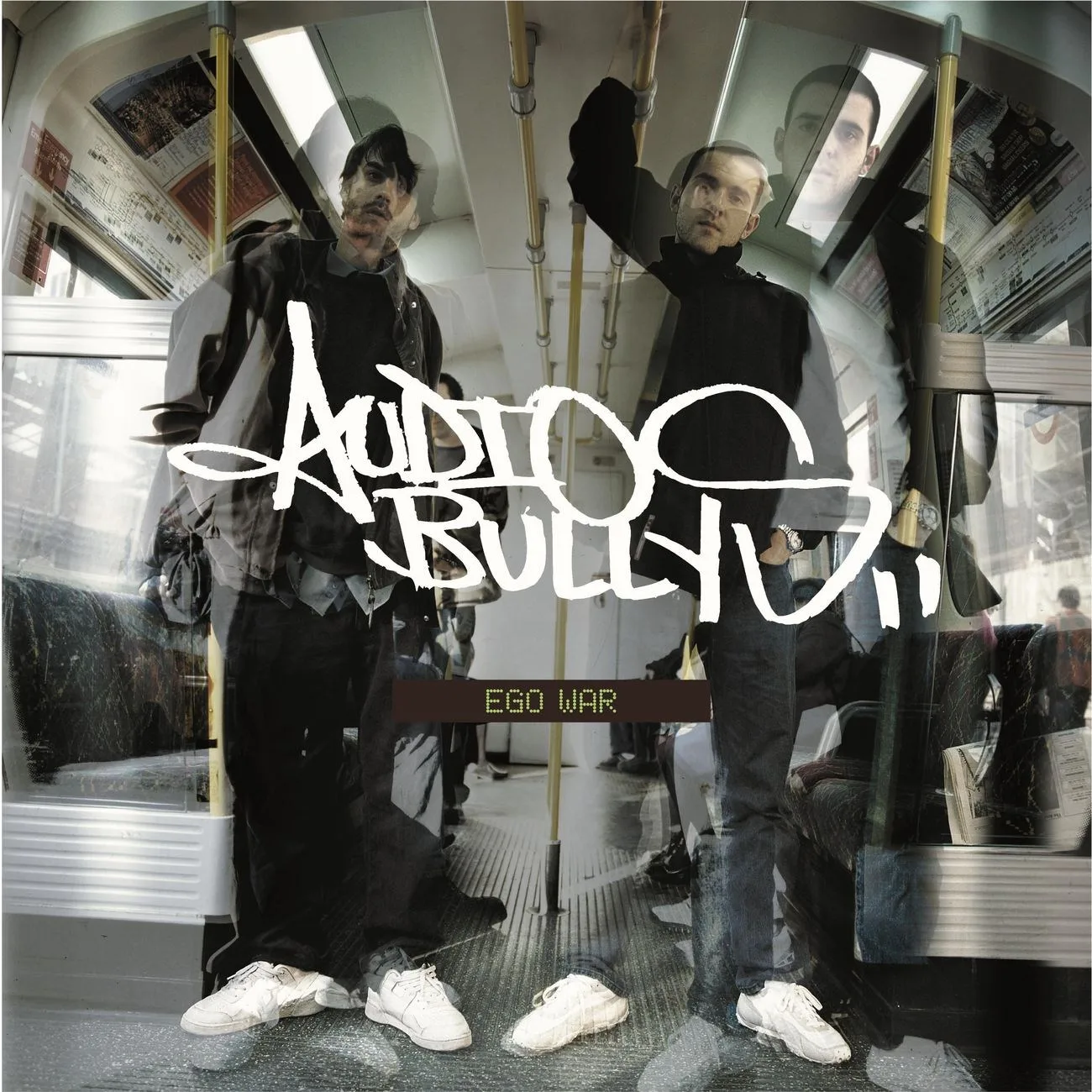 Official album cover art for the release Ego War by Audio Bullys