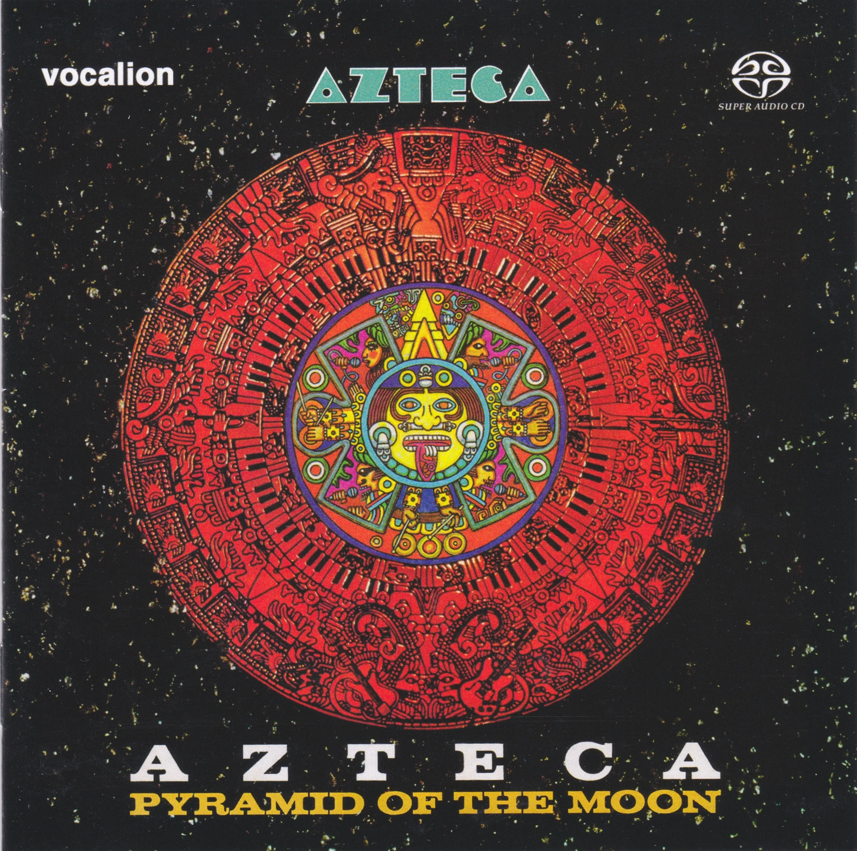 Official album cover art for the release Azteca / Pyramid of the Moon by Azteca