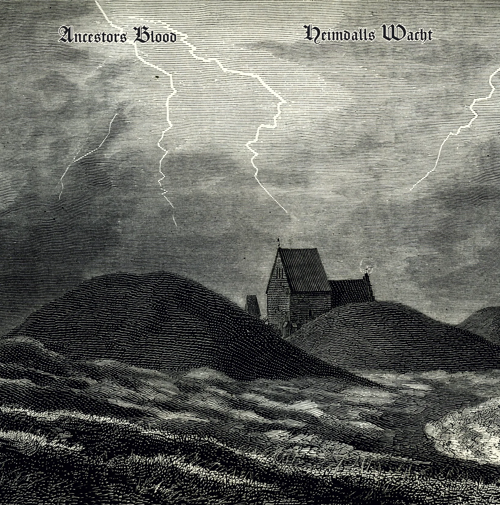 Official album cover art for the release Ancestors Blood / Heimdalls Wacht Split by Ancestors Blood