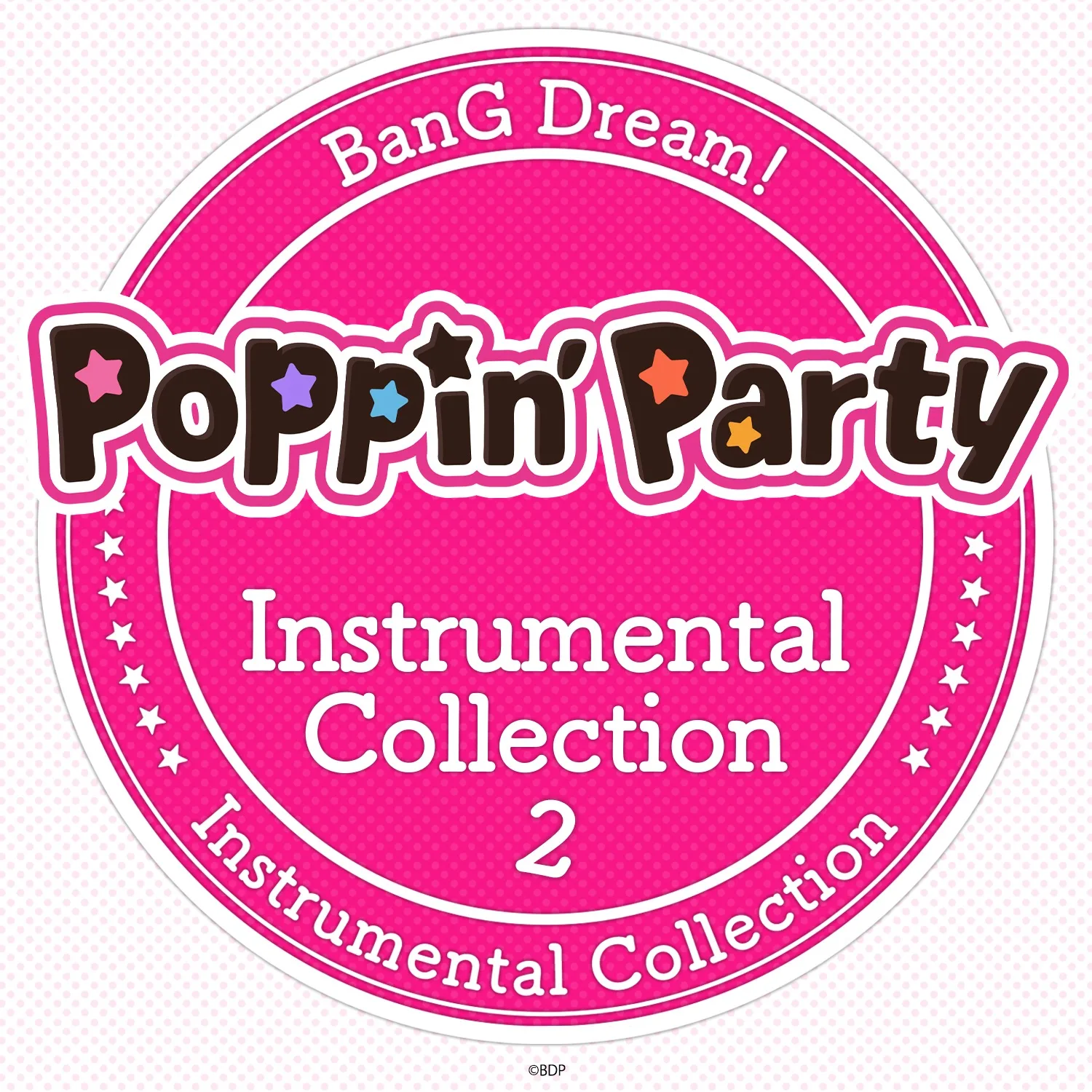 Official album cover art for the release Poppin'Party Instrumental Collection 2 by Poppin'Party