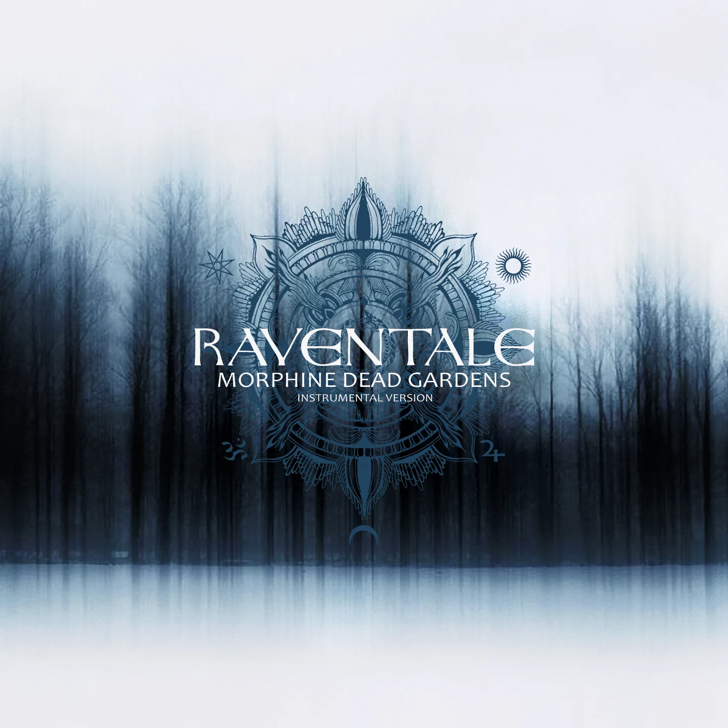 Official album cover art for the release Morphine Dead Gardens by Raventale