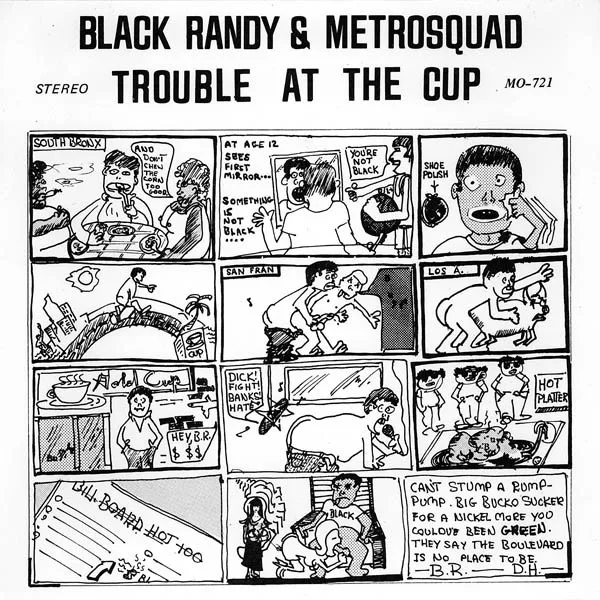 Official album cover art for the release Trouble at the Cup by Black Randy & the Metrosquad