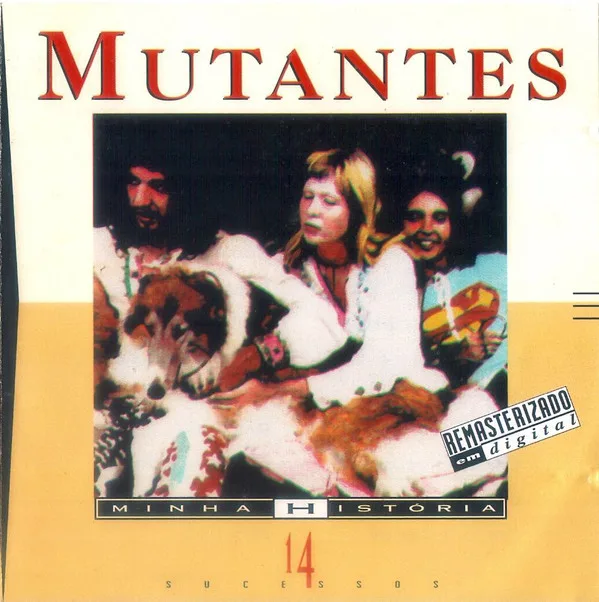 Official album cover art for the release Minha história by Os Mutantes