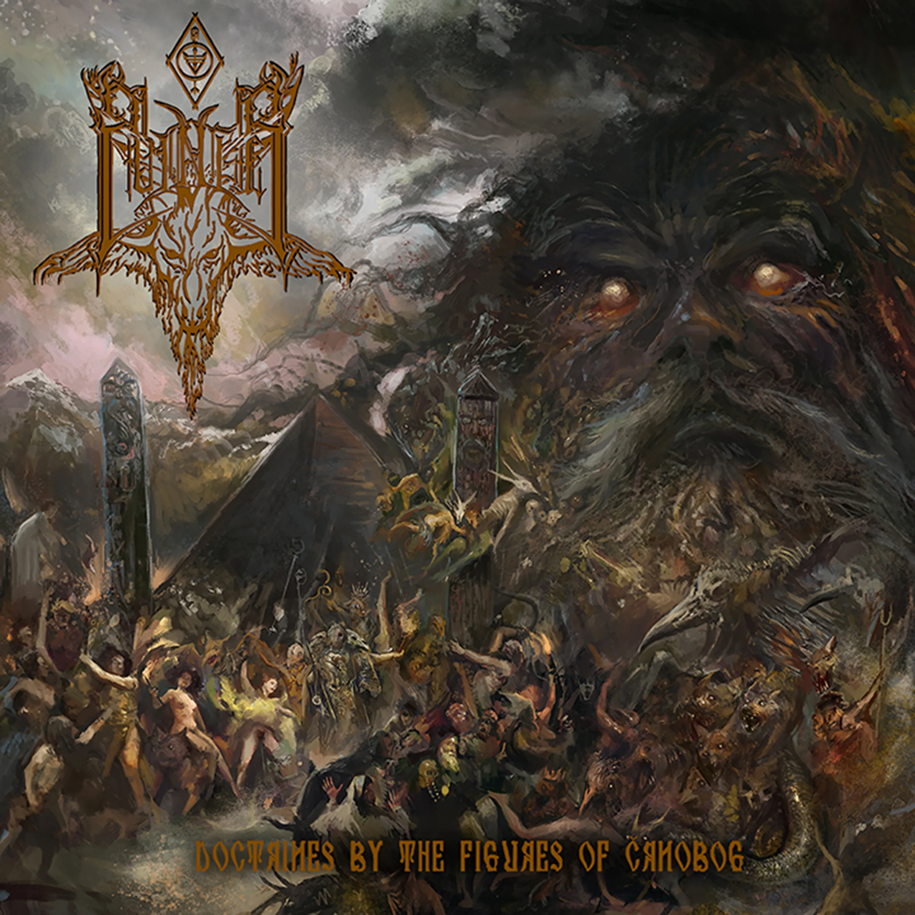Official album cover art for the release Doctrines by the Figures of Črnobog by Cvinger