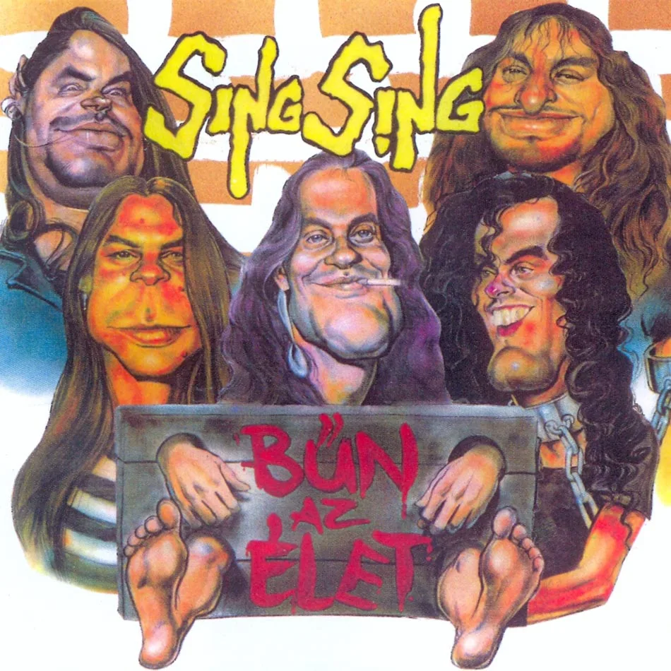 Official album cover art for the release Bűn az élet by Sing Sing