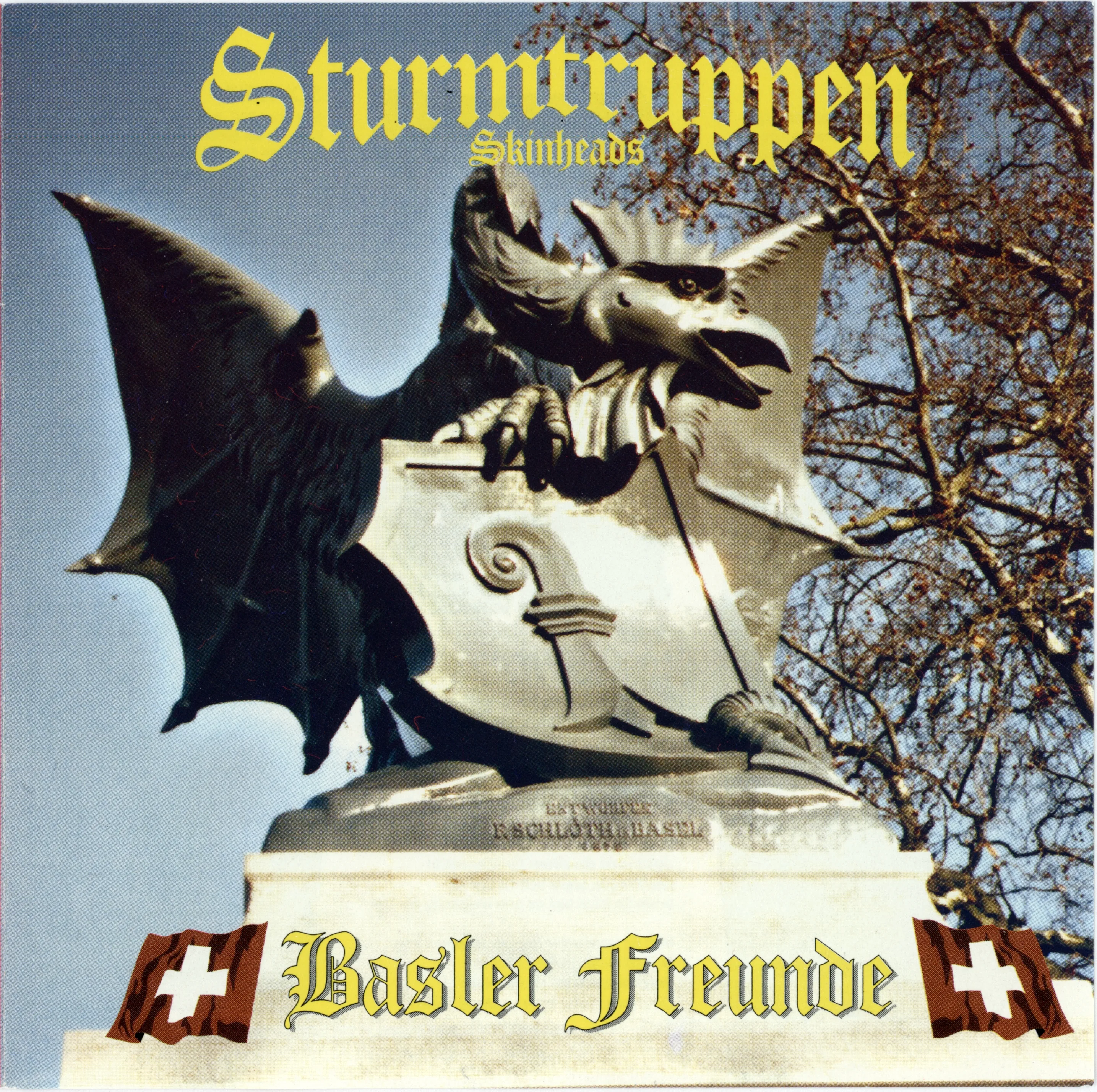 Official album cover art for the release Basler Freunde by Sturmtruppen Skinheads