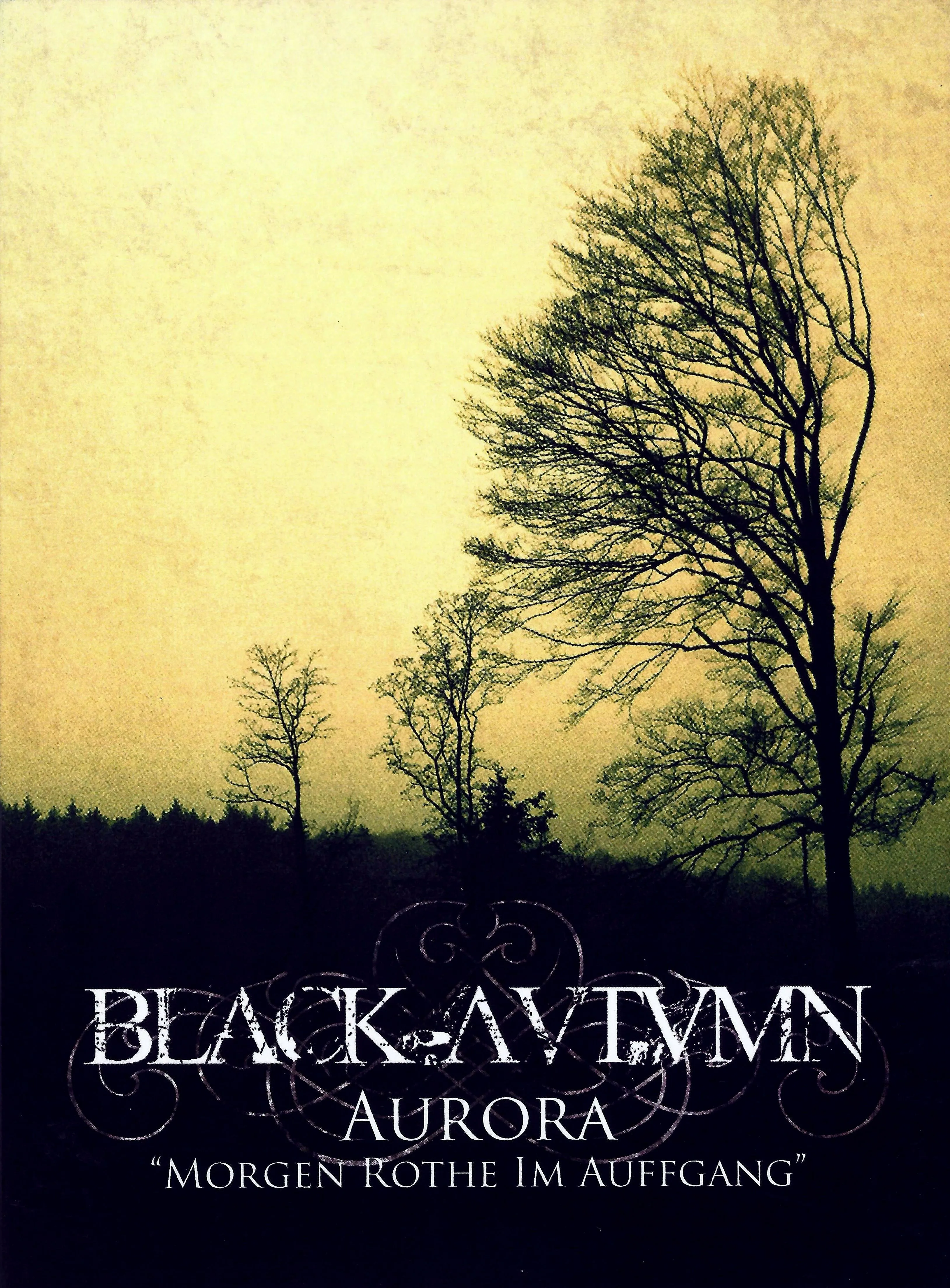 Official album cover art for the release Aurora: Morgen Rothe im Auffgang by Black Autumn