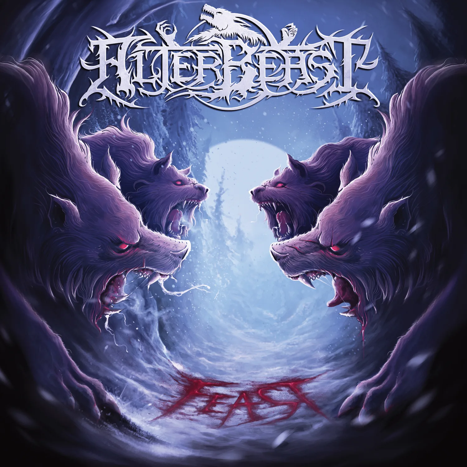 Official album cover art for the release Feast by Alterbeast