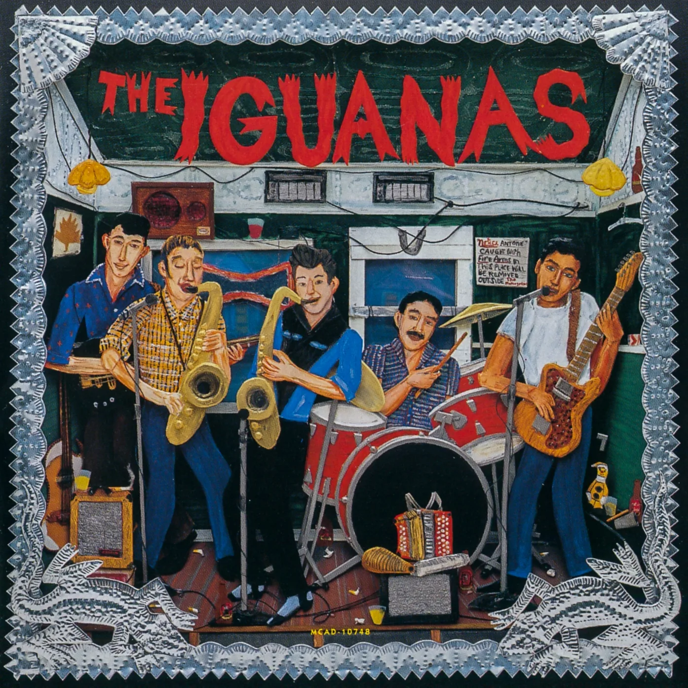 Official album cover art for the release The Iguanas by The Iguanas