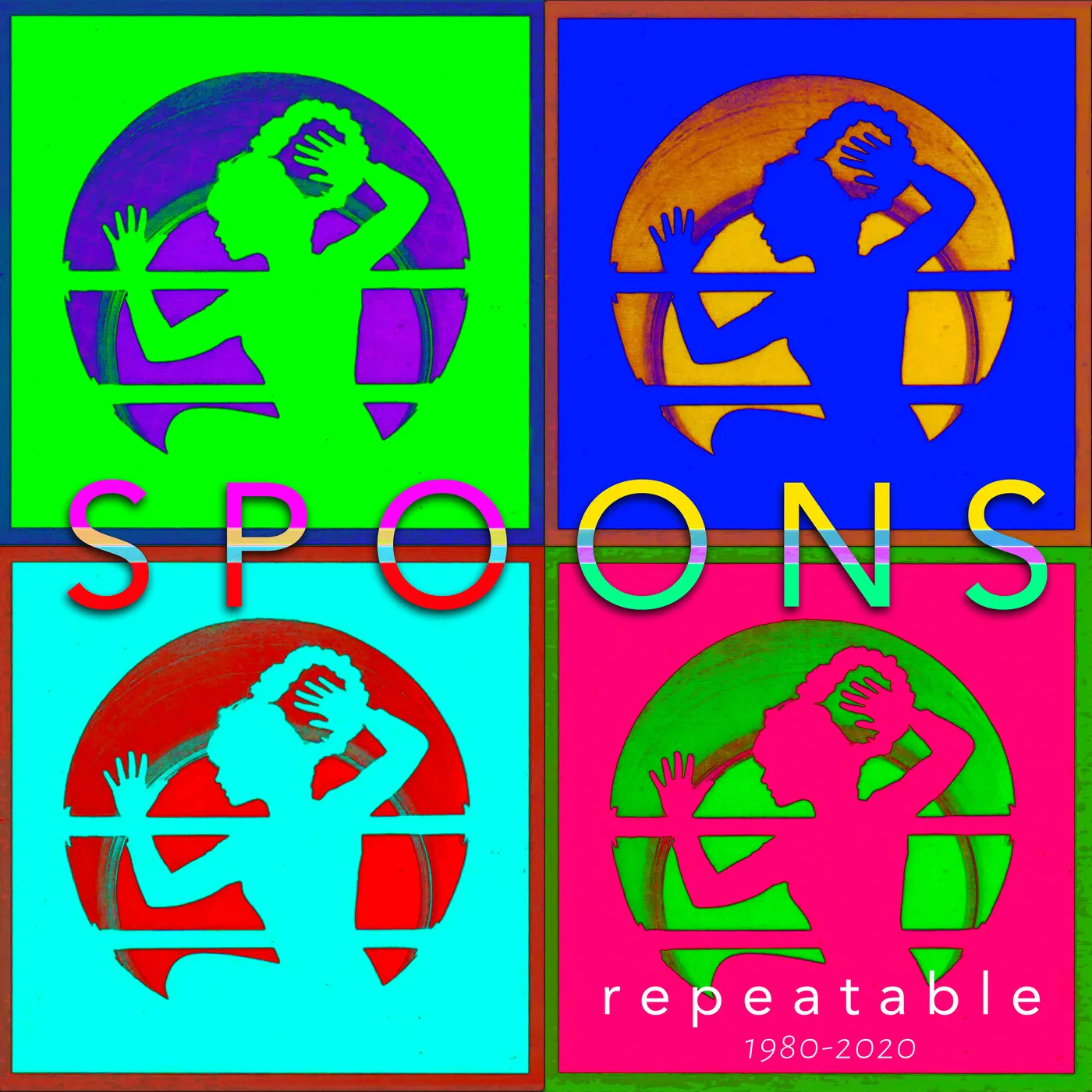 Official album cover art for the release Repeatable 1980–2020 by Spoons