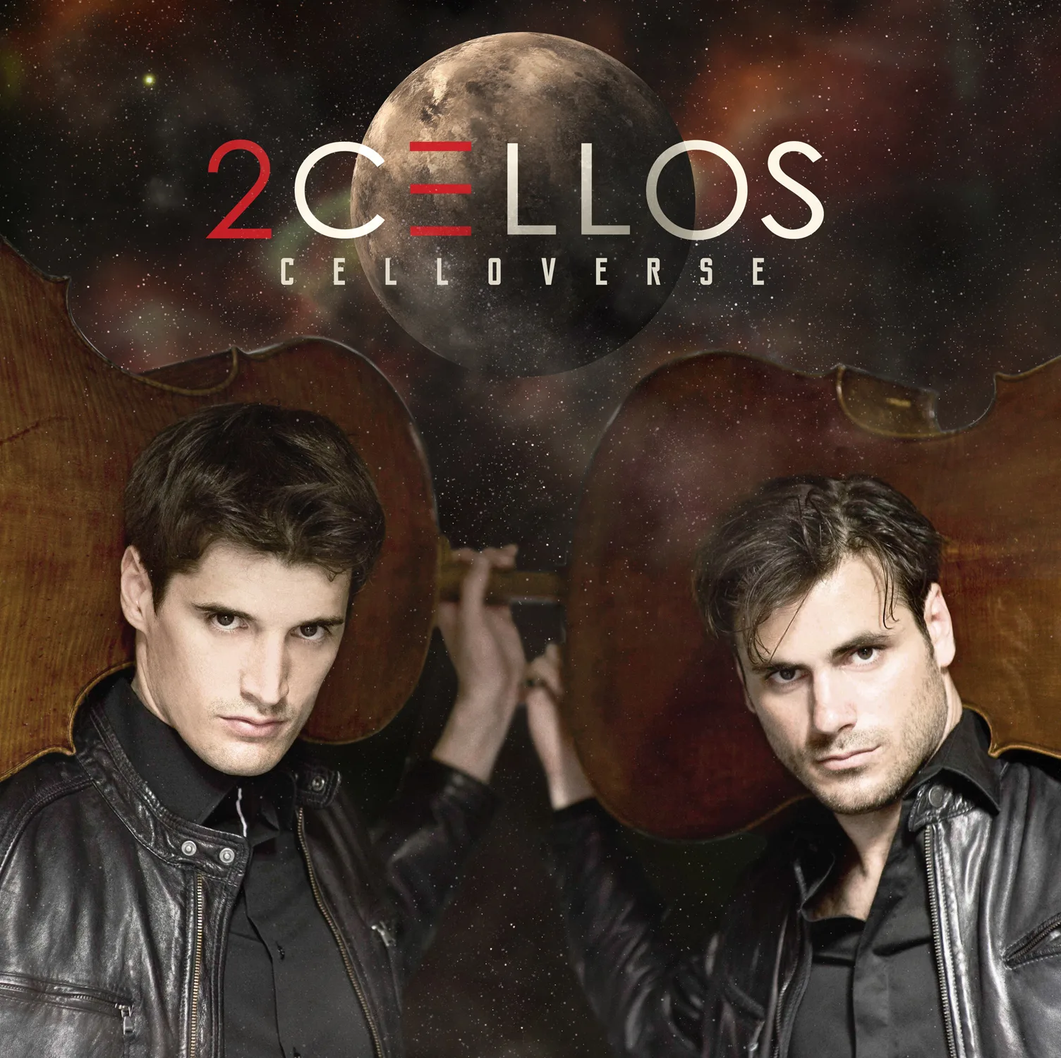 Official album cover art for the release Celloverse by 2CELLOS