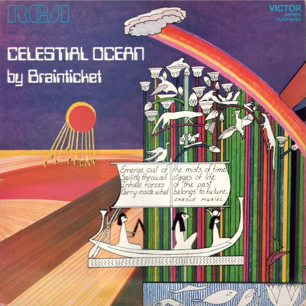 Official album cover art for the release Celestial Ocean by Brainticket