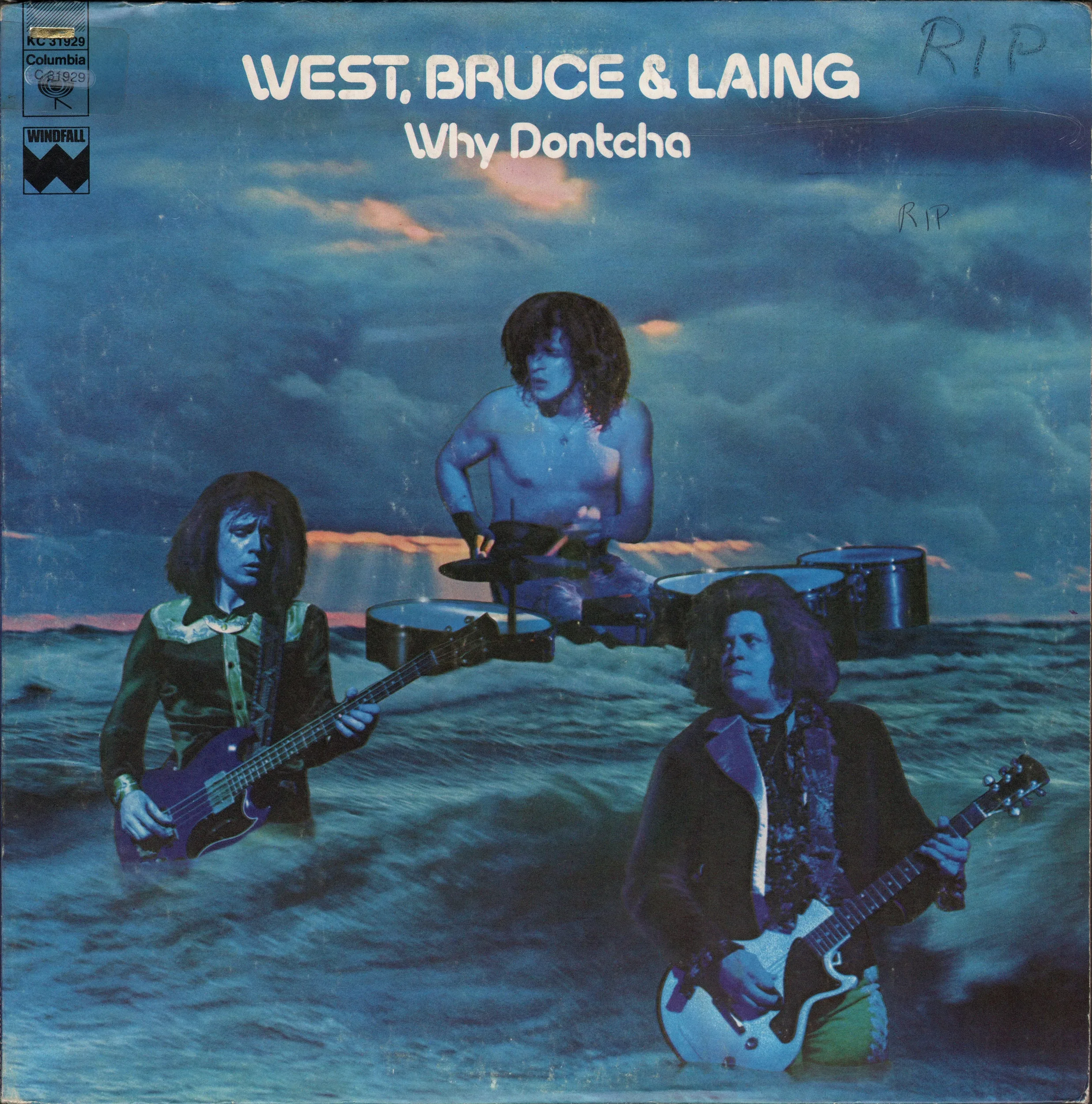 Official album cover art for the release Why Dontcha by West, Bruce & Laing