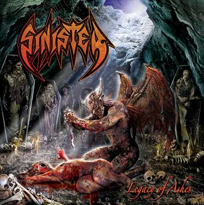 Official album cover art for the release Legacy of Ashes by Sinister