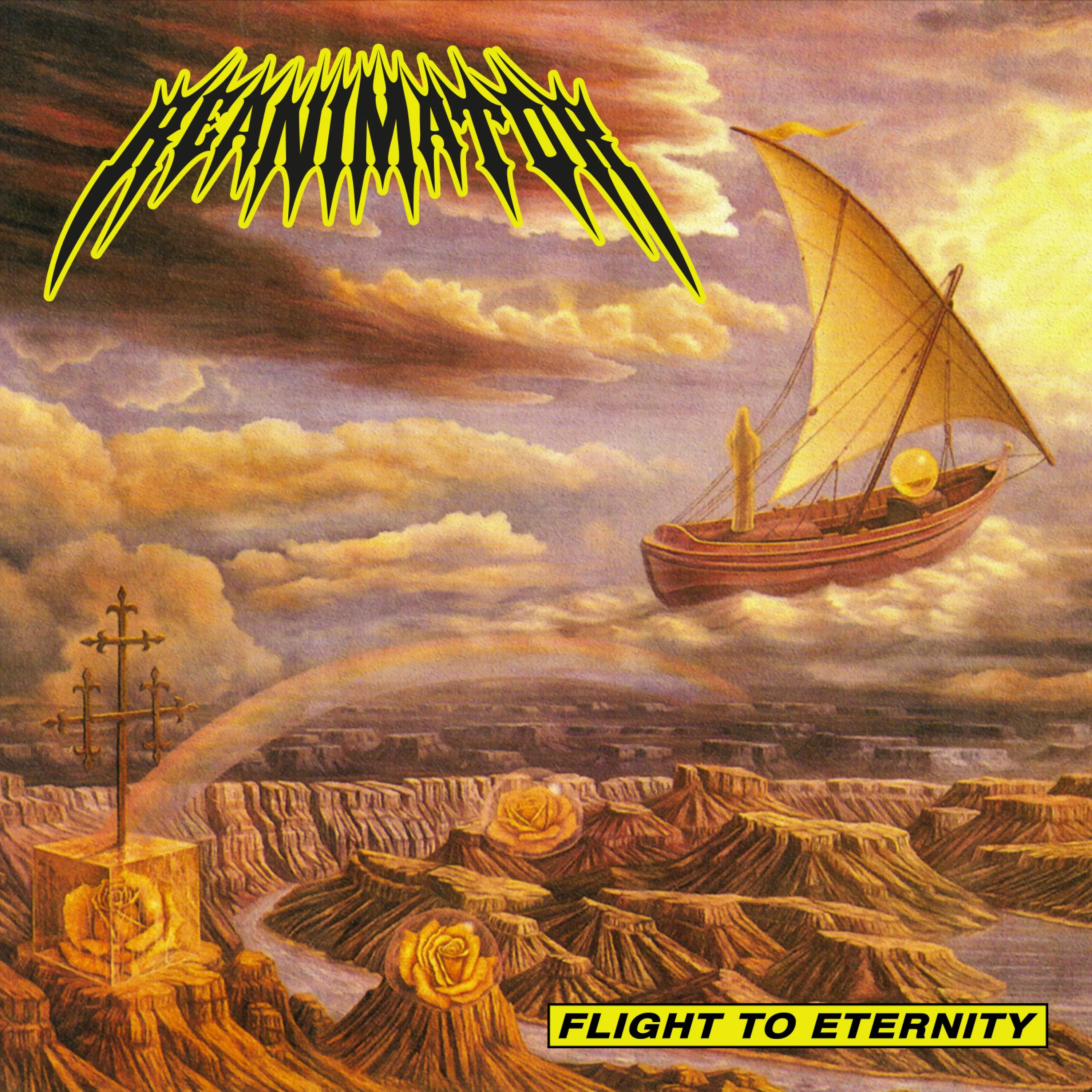 Official album cover art for the release Flight to Eternity by Reanimator