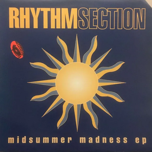 Official album cover art for the release Midsummer Madness EP by Rhythm Section