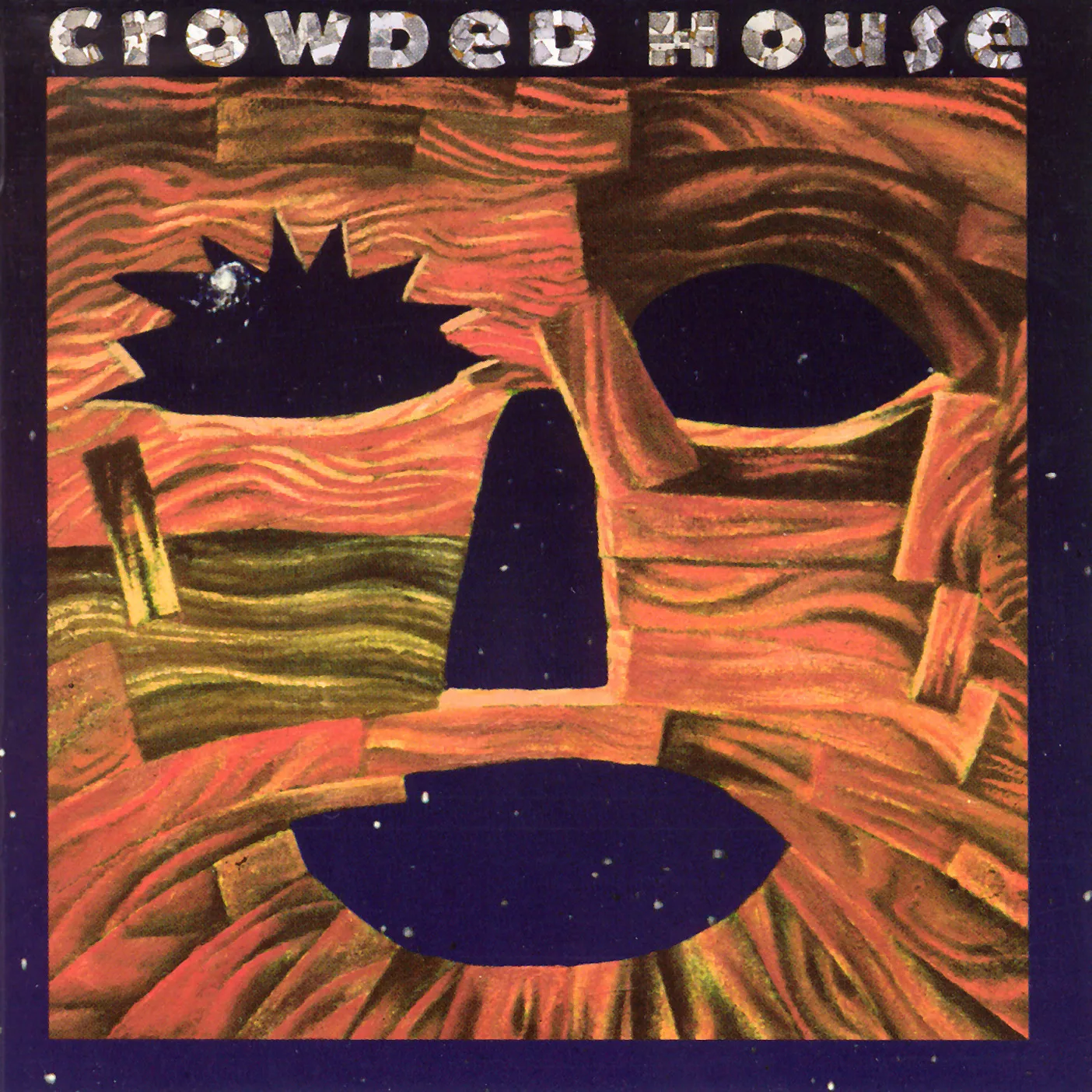 Whispers and Moans song track artwork featured on the album Woodface by Crowded House