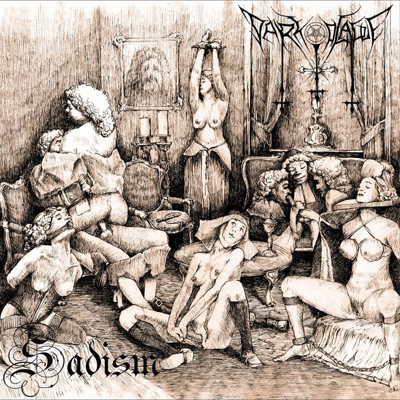 Official album cover art for the release Sadism by Dark Plague