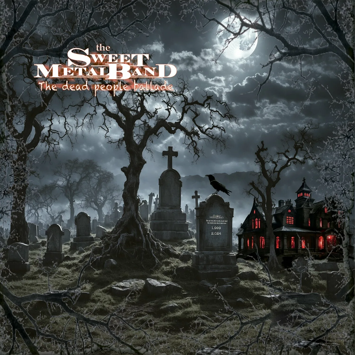 Official album cover art for the release The Dead People Ballade by The Sweet Metal Band